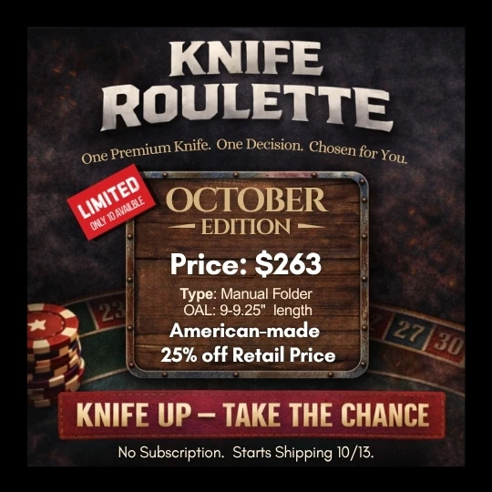 mystery knife roulette October 2026