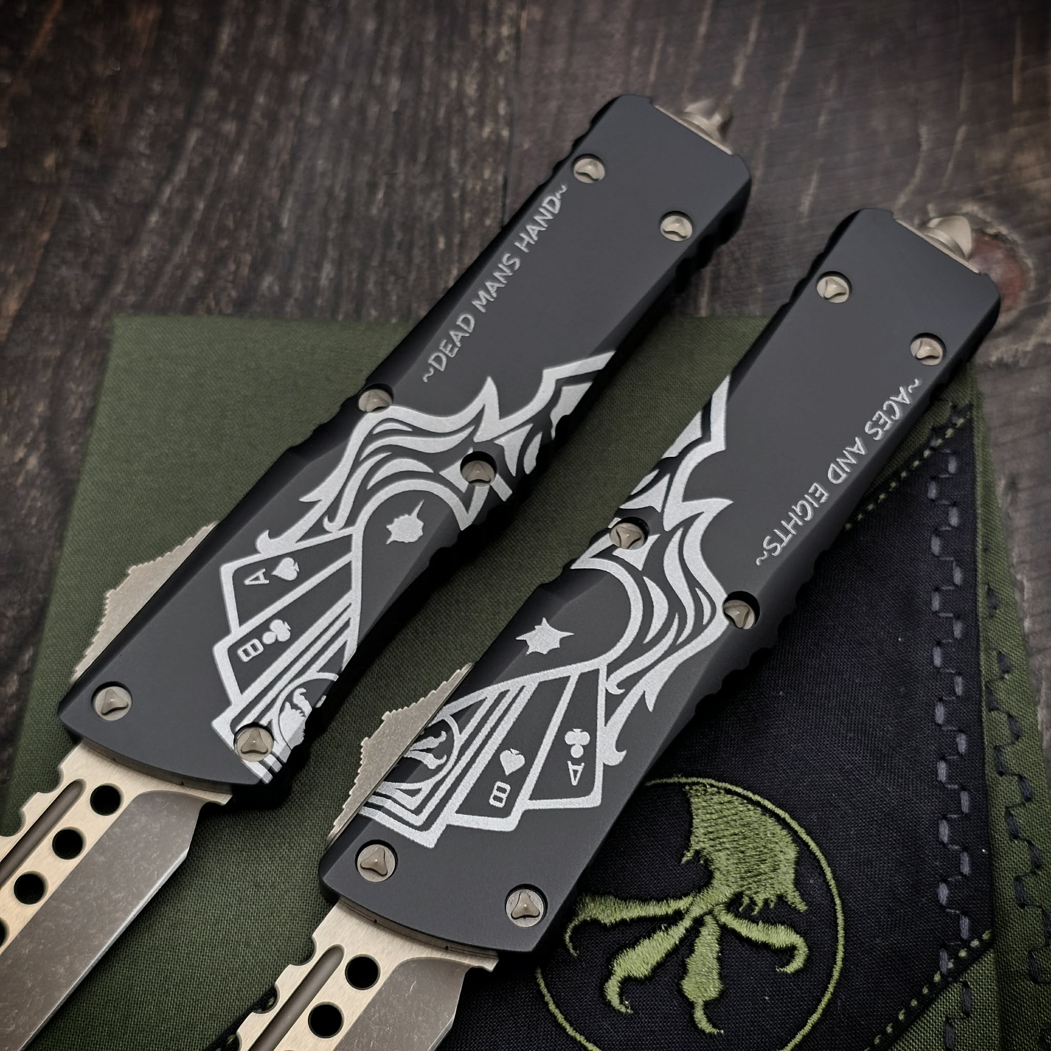 tantoroさま専用 Microtech Combat Troodon 219-13SETDMS Dead Man's Hand Hellhound