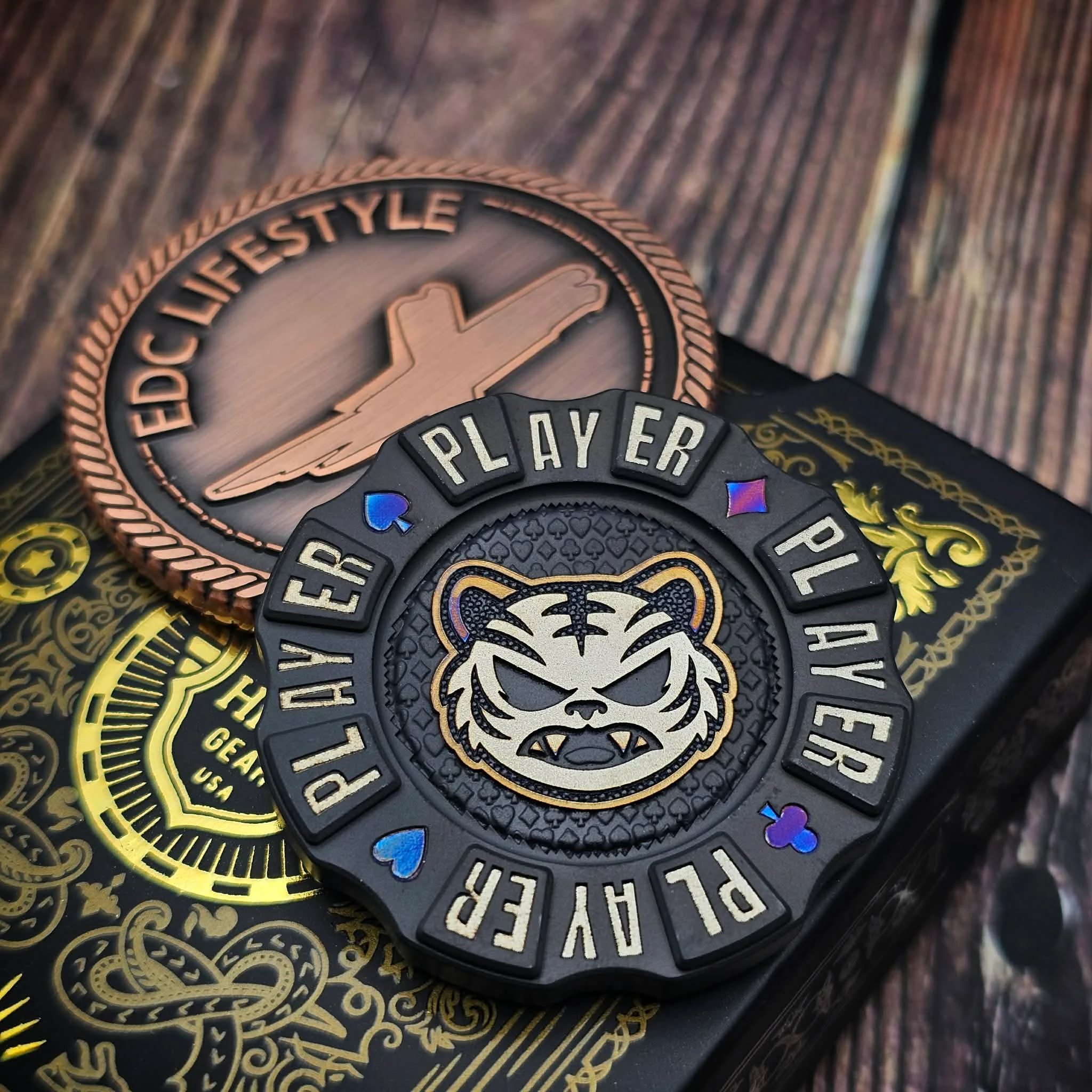 HiTex Gear Titanium Baccarat Tiger Chip