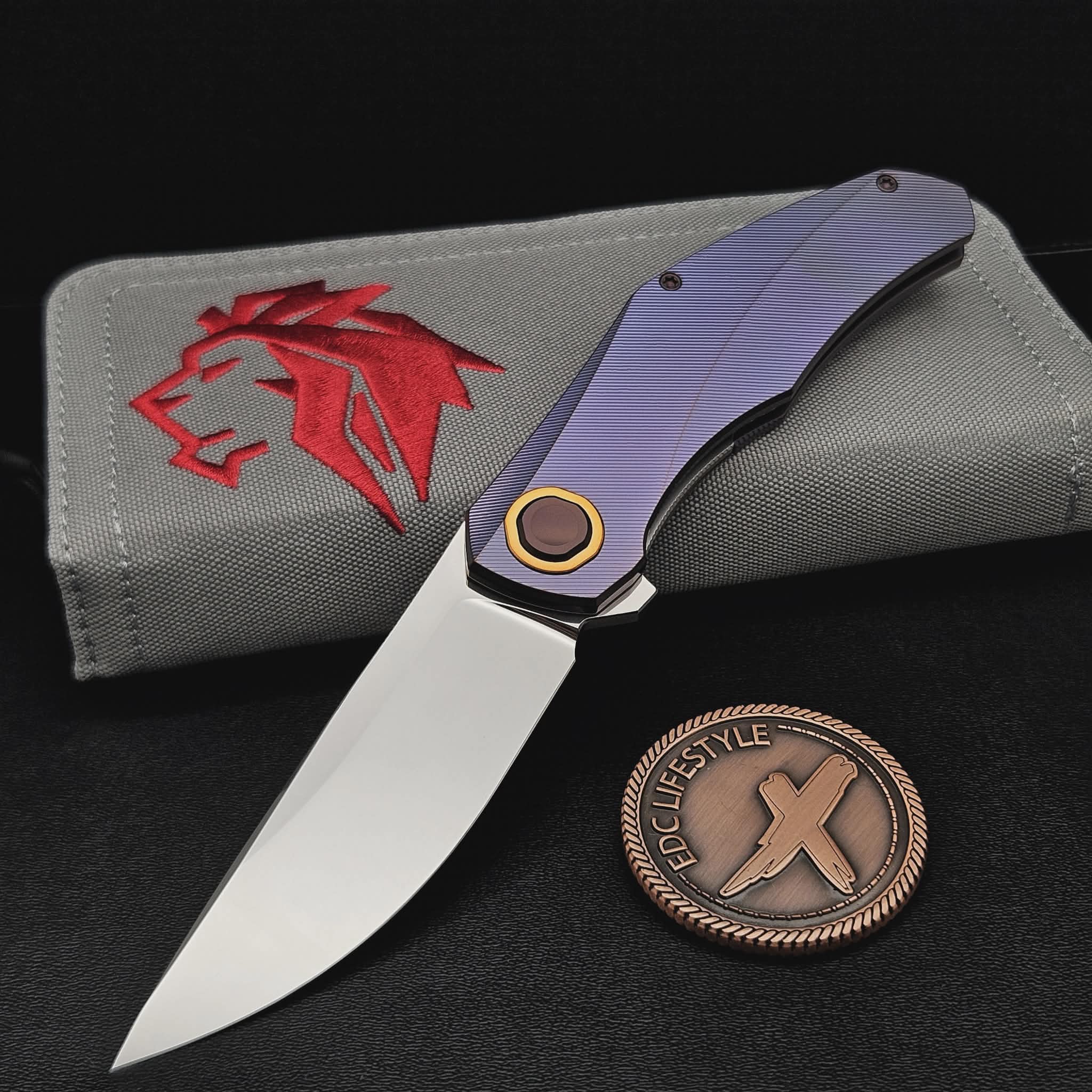 Holt Bladeworks Renegade 227 Pinstripes Phosphor Bronze Collars