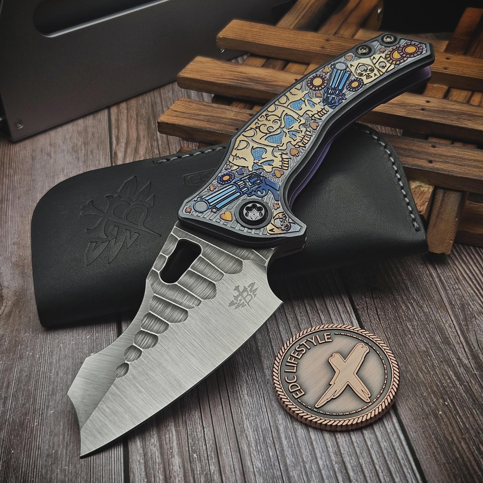 Borka Blades Ti2 Design Gambler Shylock Rock Grind Purple Oreo