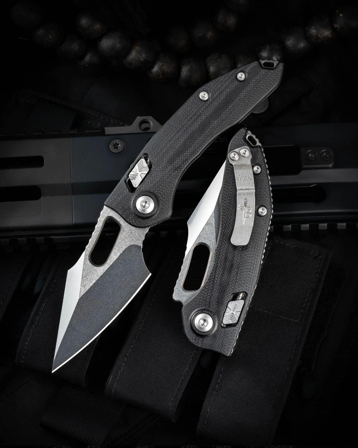 Borka Blades/Marfione Custom Knives RAM-LOK Stitch G10 Stonewash