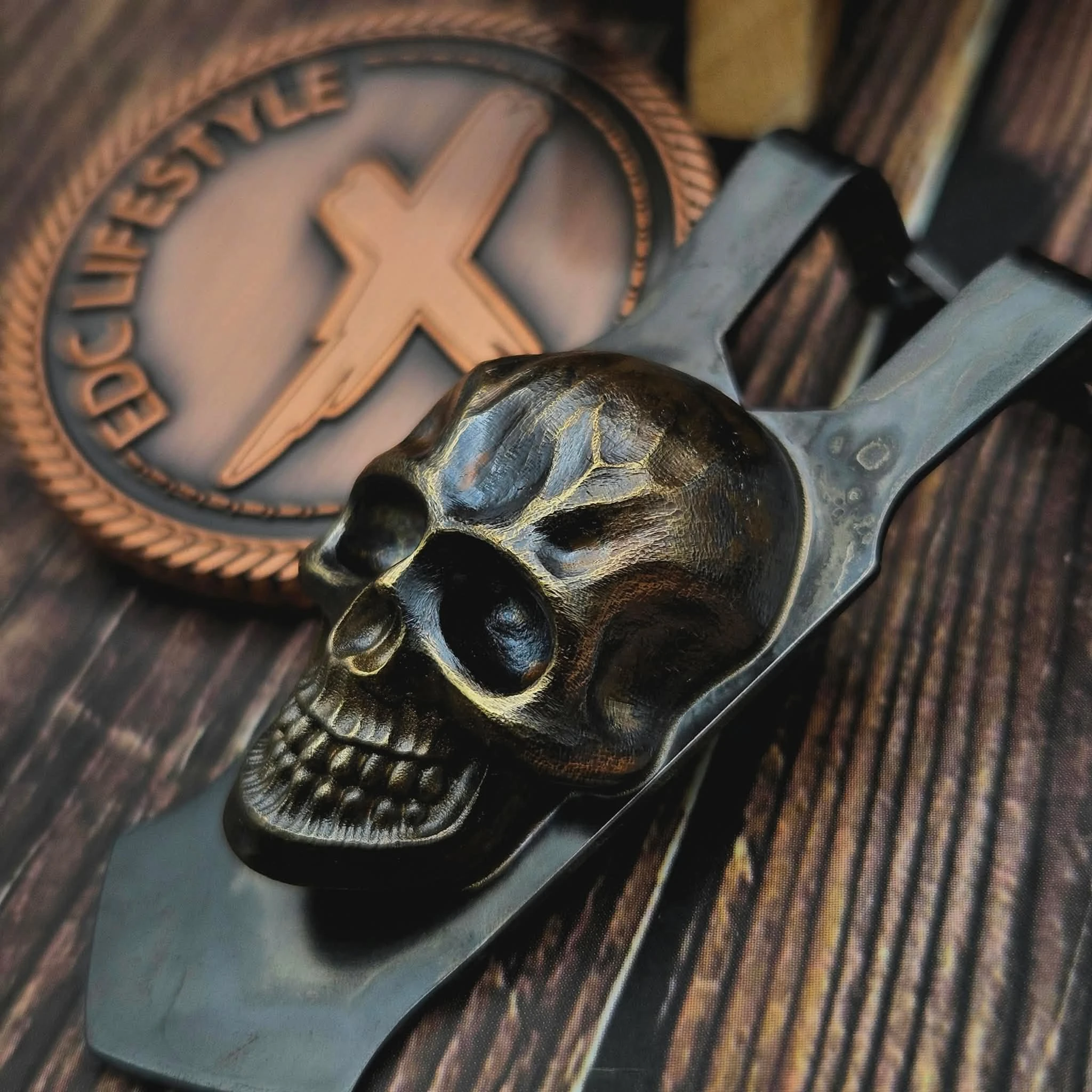 Steel Flame Darkness Clip for Microtech Exocet