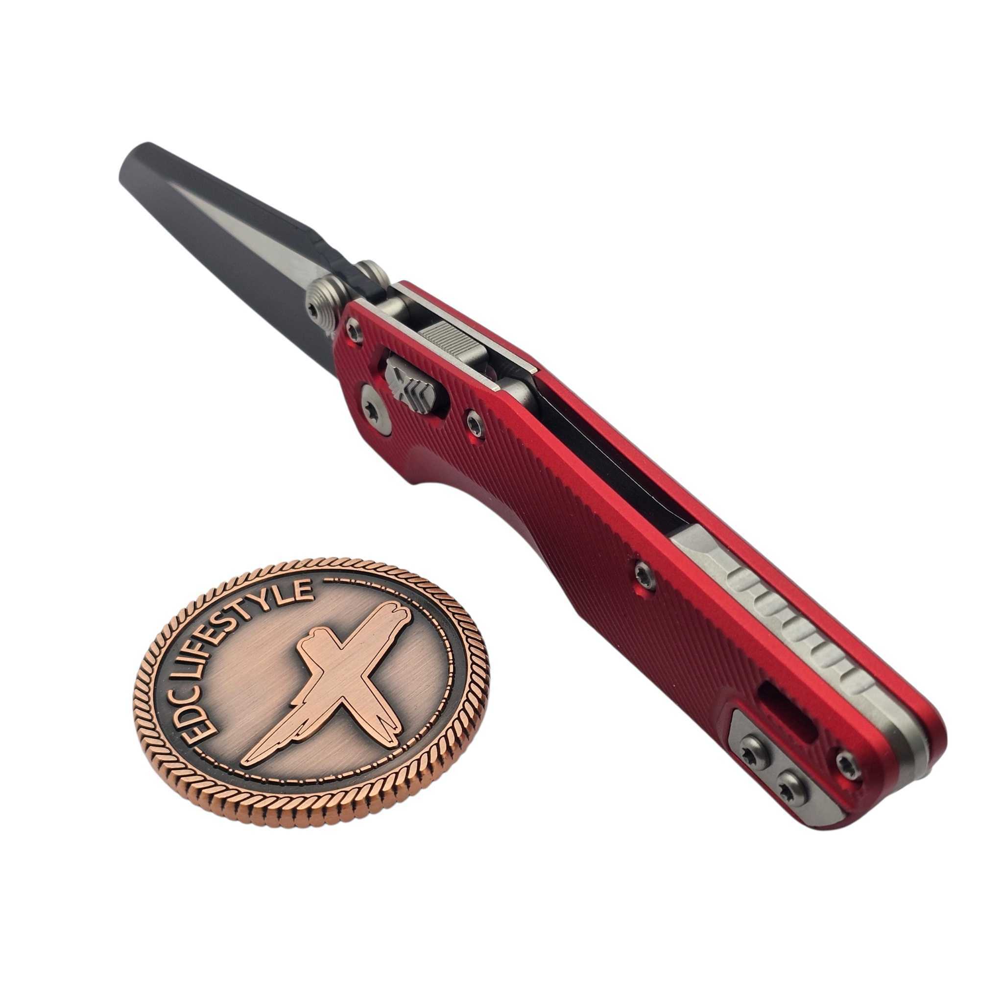 Microtech MSI Ram-Lok Mini Red Aluminum Fluted 3.10