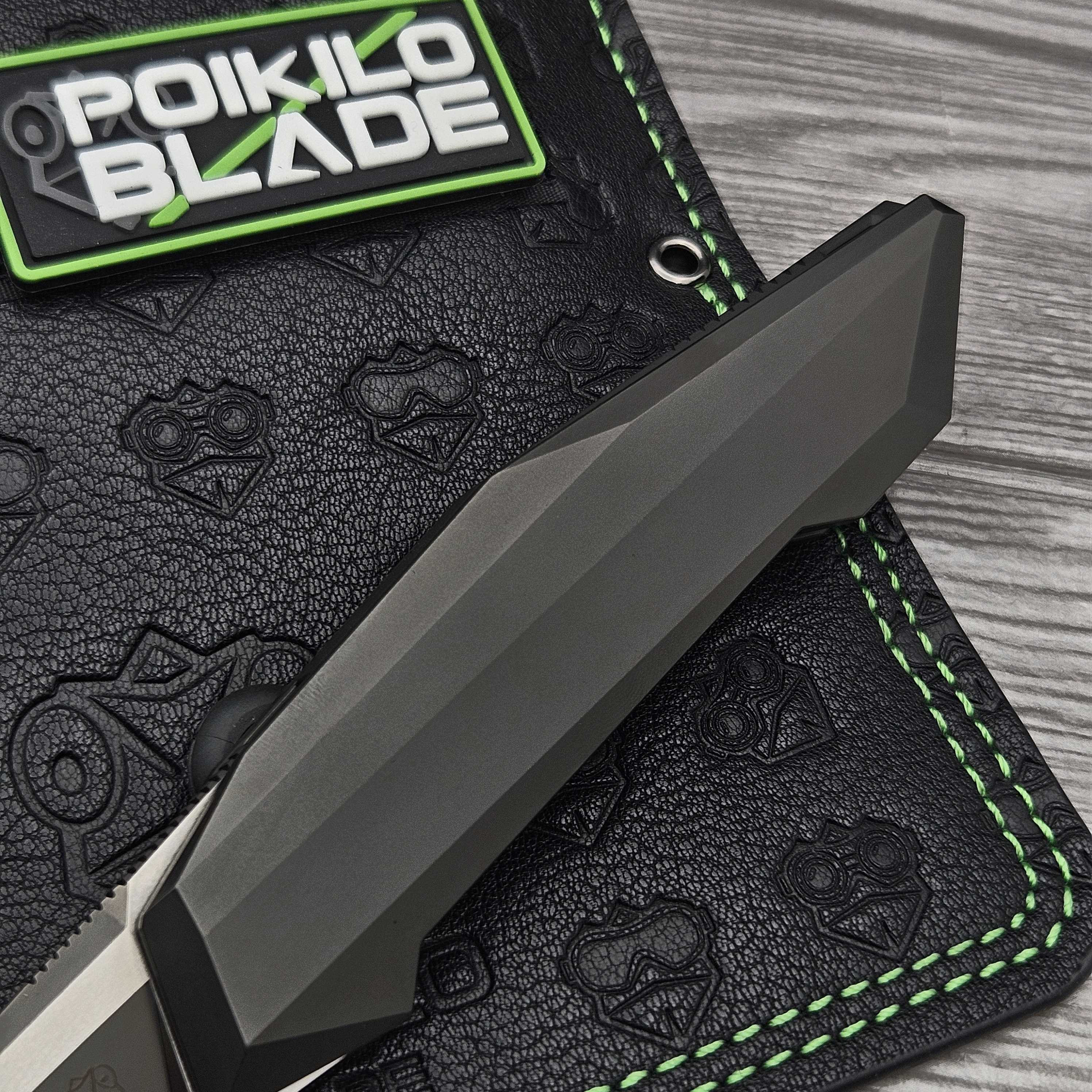 Poikilo Blade Small Prism Flipper PSW Titanium Folder 3.88