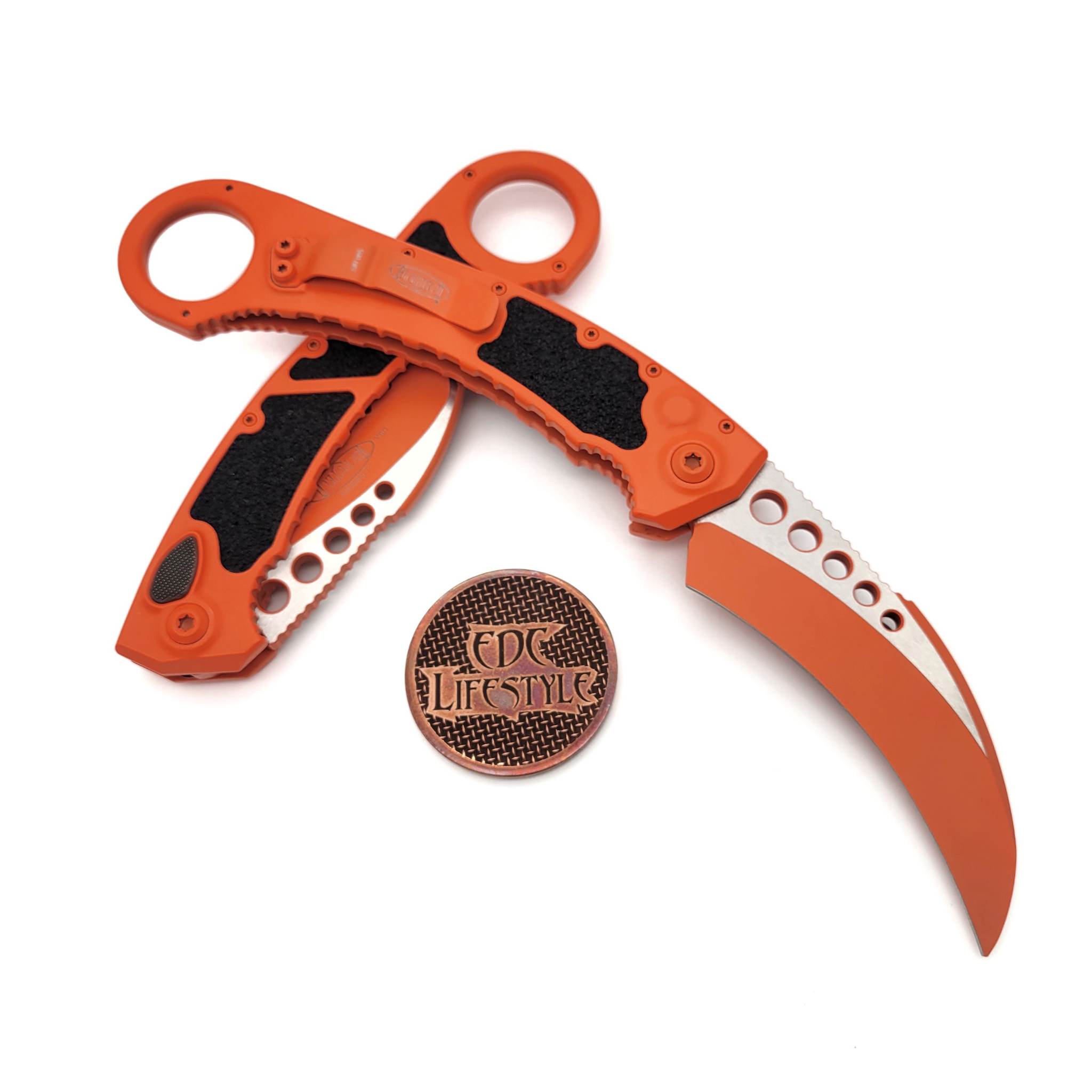 Microtech Lineman Tool Safety Orange 265-1COR