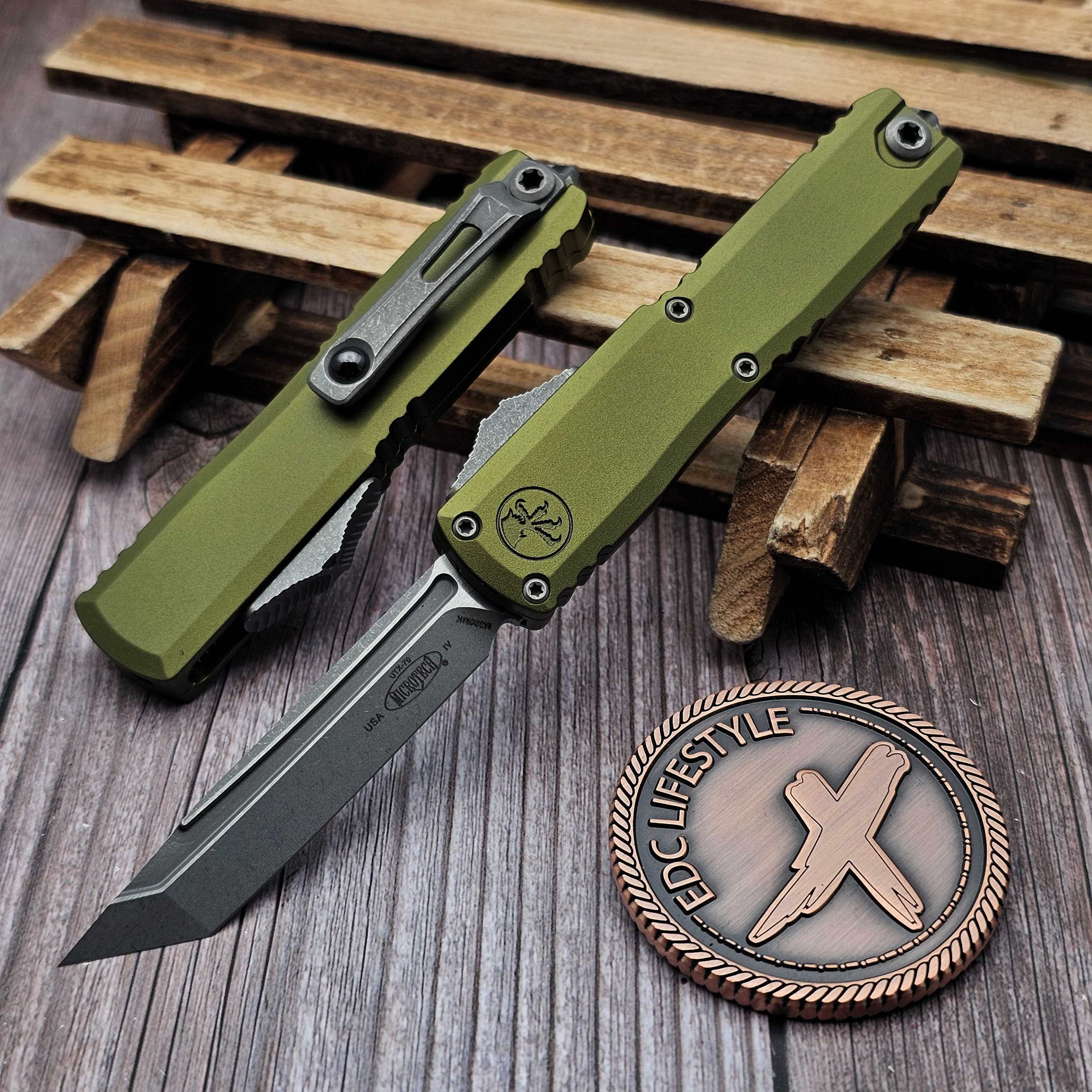 USCPA TAC 本科 2016 Editon 美品 Microtech UTX-70 Gen IV OD Green 2.5