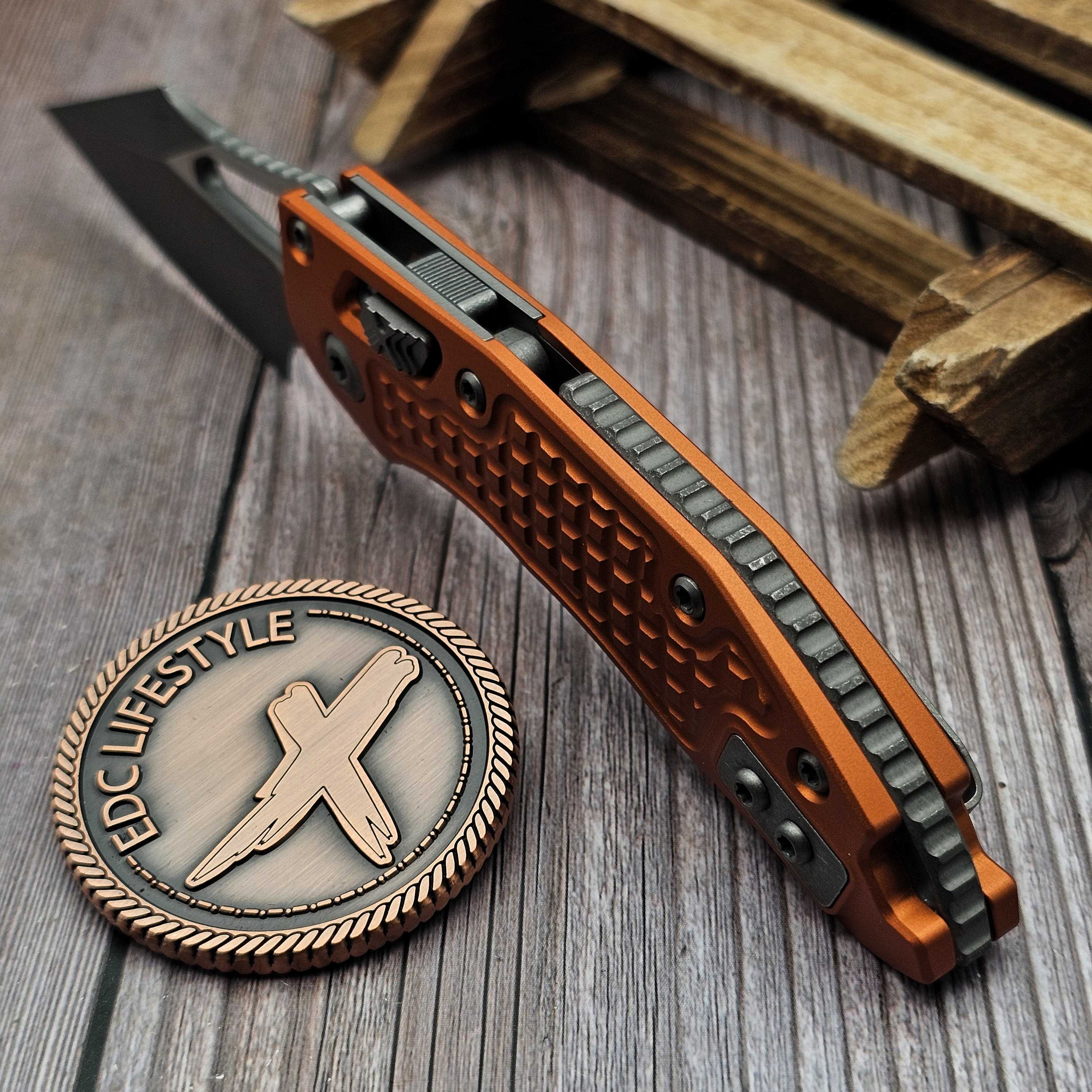 Microtech M-Stitch Ram-Lok Manual Frag Orange Apocalyptic 3.0