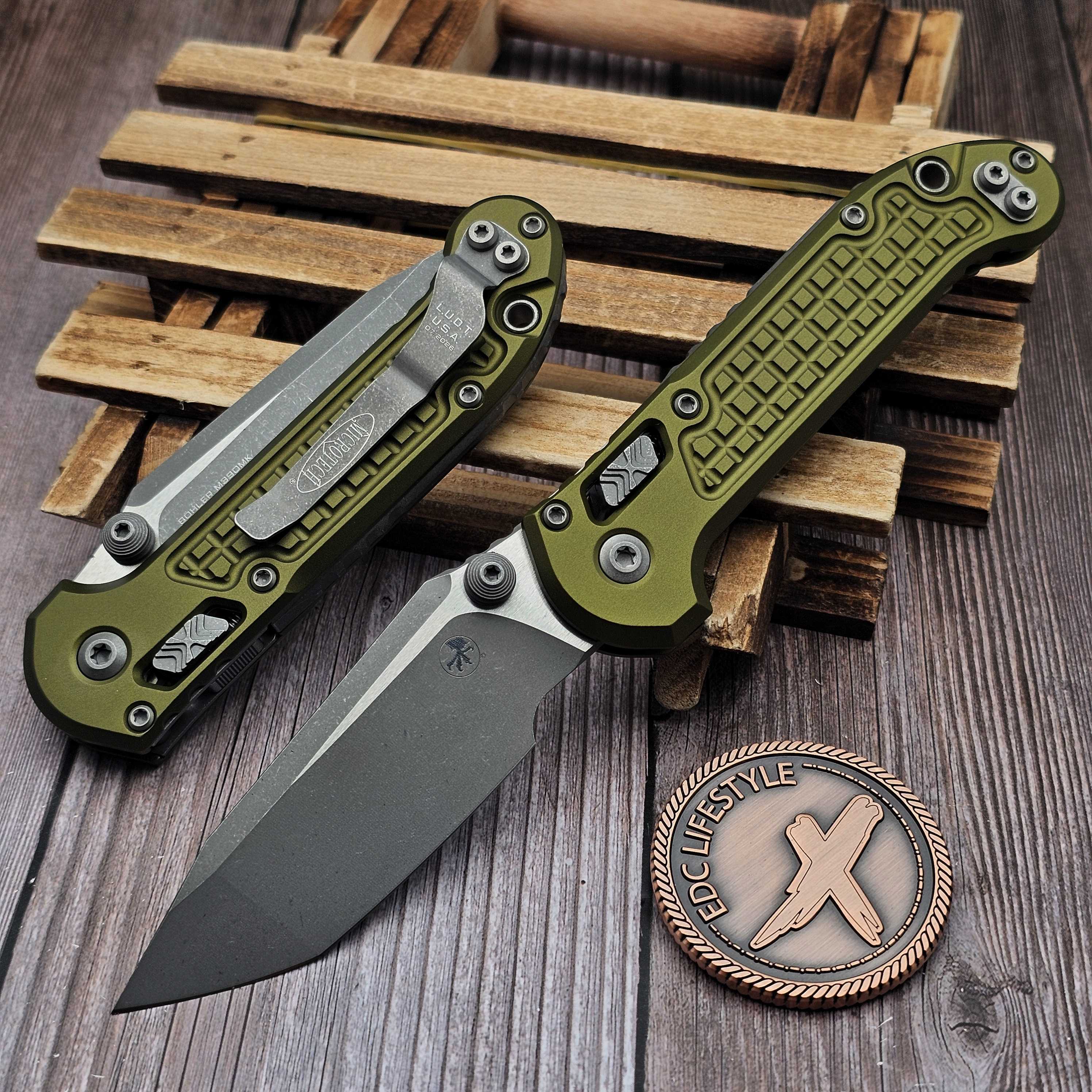 Microtech LUDT Ram-Lok OD Green Frag 3.40