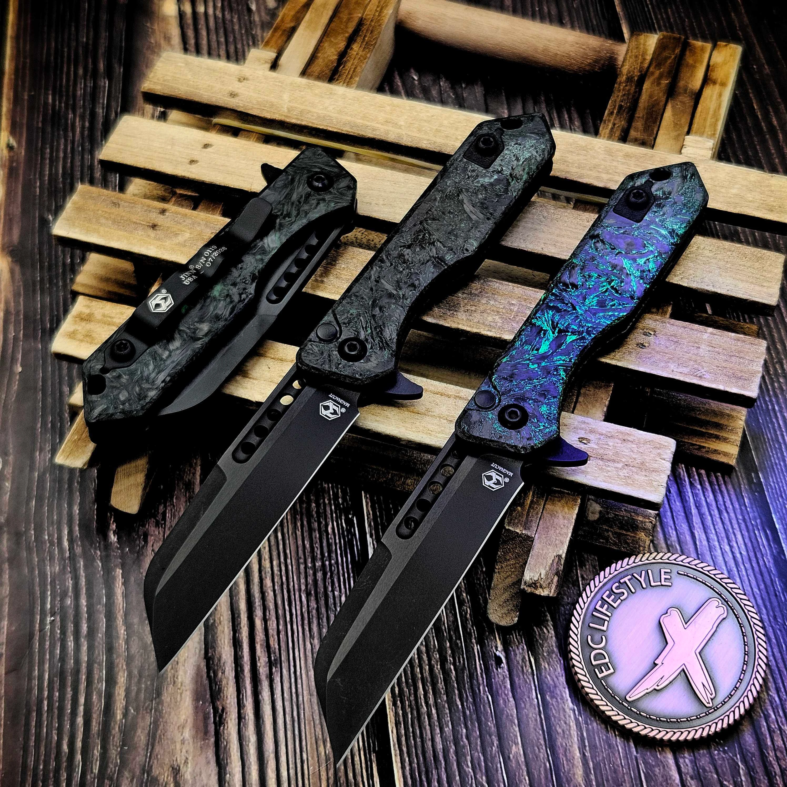 proof JIN セット Heretic Knives Marble Glow Carbon Fiber Jinn Manual 3