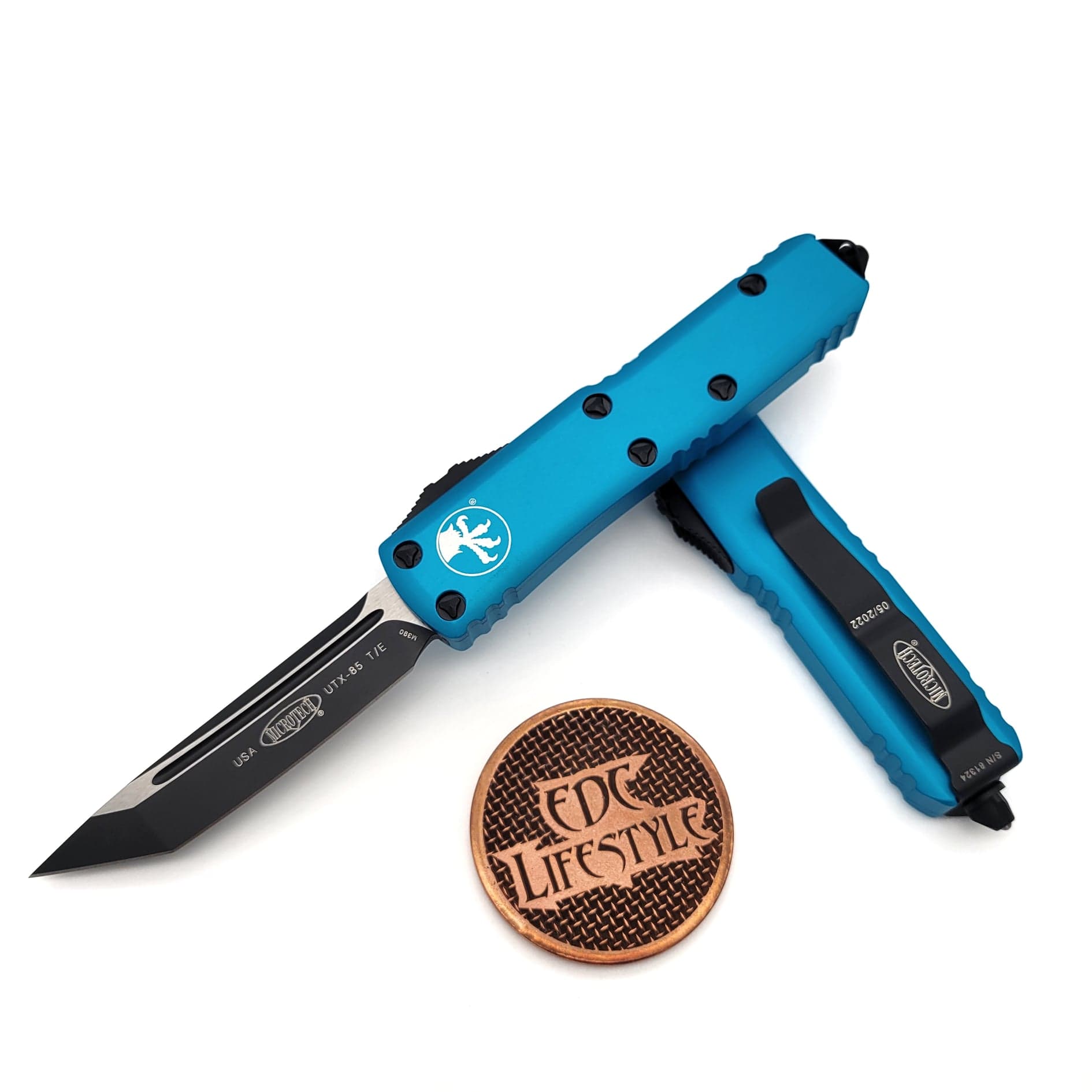 Toco੯‧̀͡u\Toco Microtech UTX-85 233-1TQ Turquoise Tanto Edge