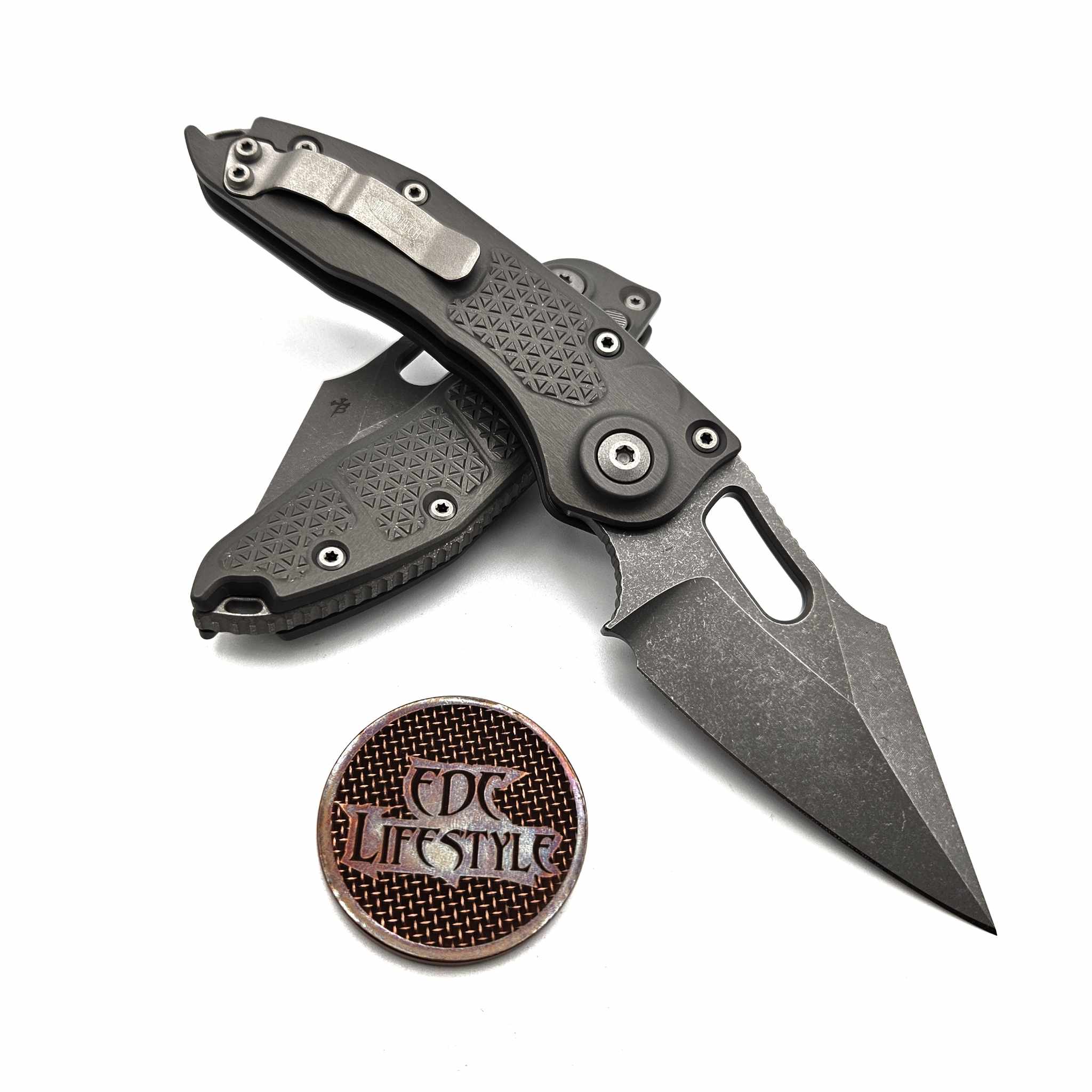 Microtech Borka Auto Stitch 169-10APNC Single Edge Natural Clear