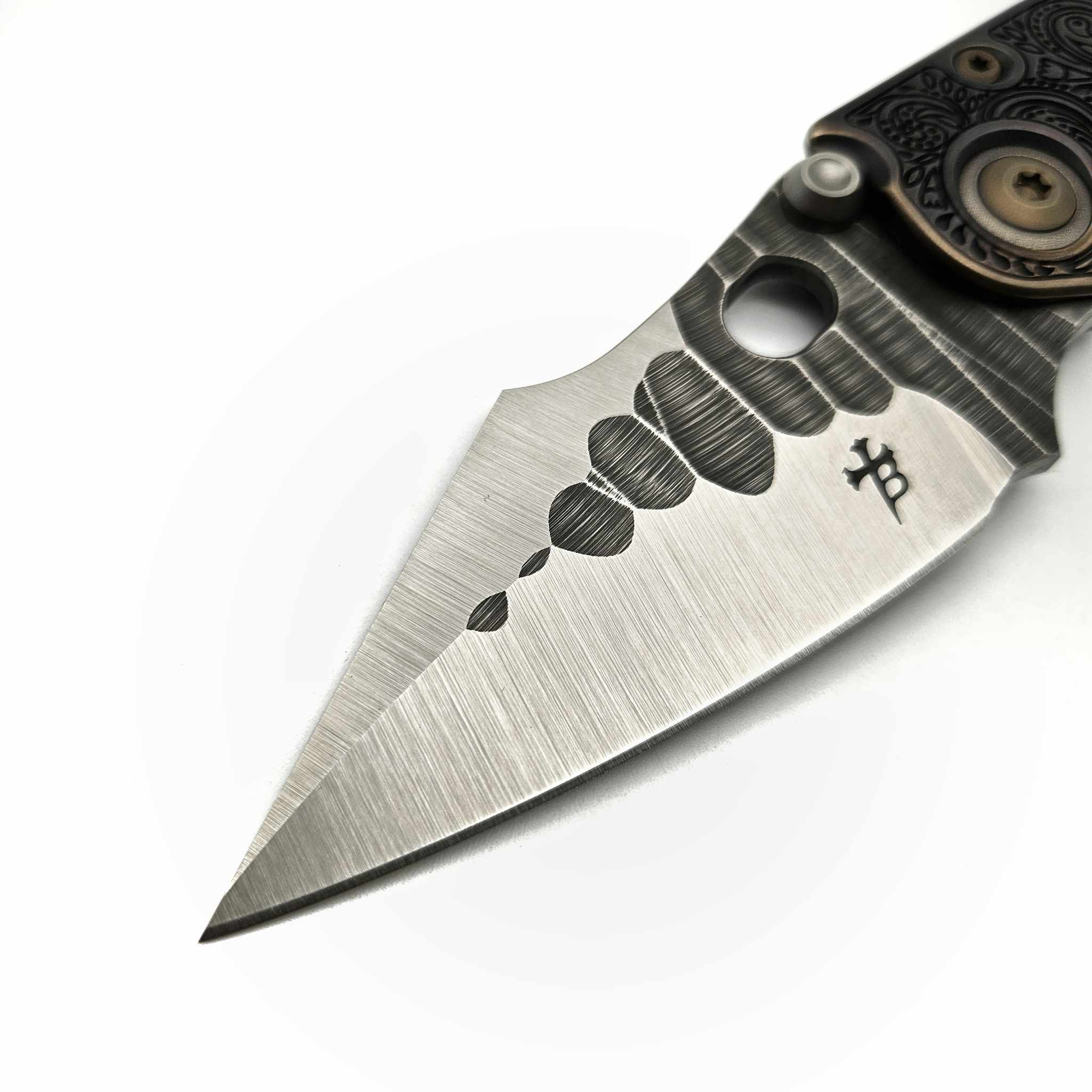 Borka Blades/Ti2 Design Stitch 2023 Natas Heritage Titanium Handle