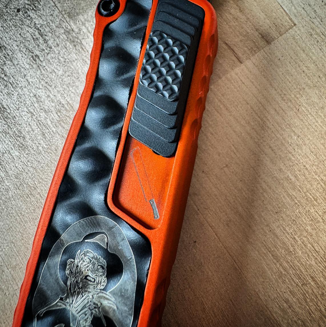 Heretic Cleric II Tanto DLC Orange Handle H019-6A-ORG - Halloween