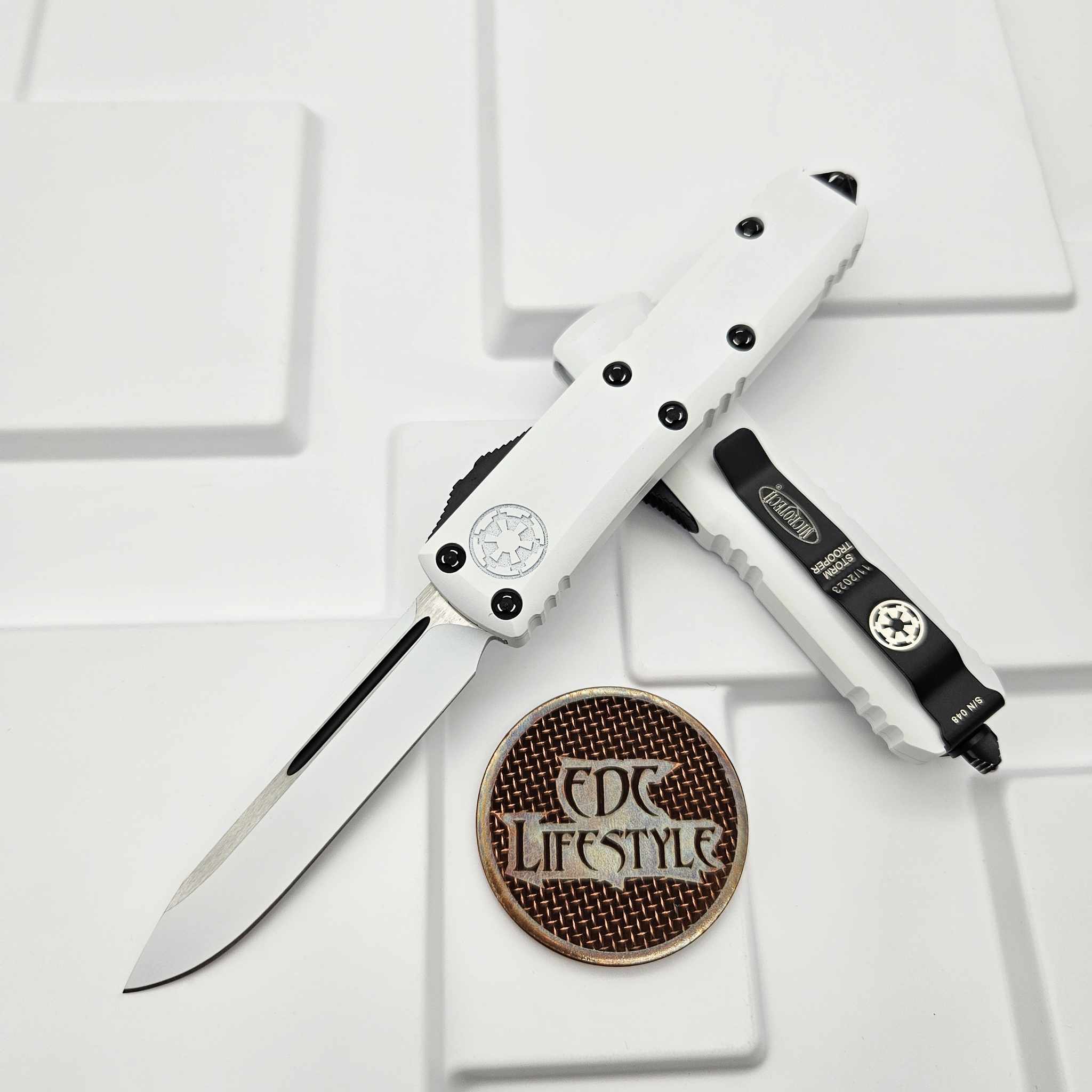Microtech UTX-85 231-1STD Star Wars Storm Trooper Deep Engraved