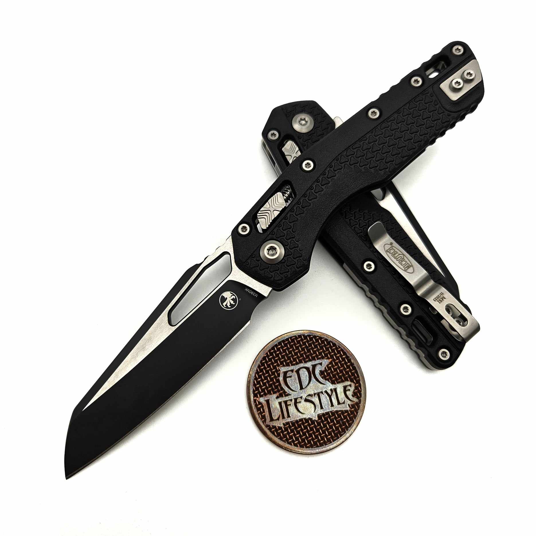 Microtech MSI Ram-Lok Black Tri-Grip Polymer 3.85