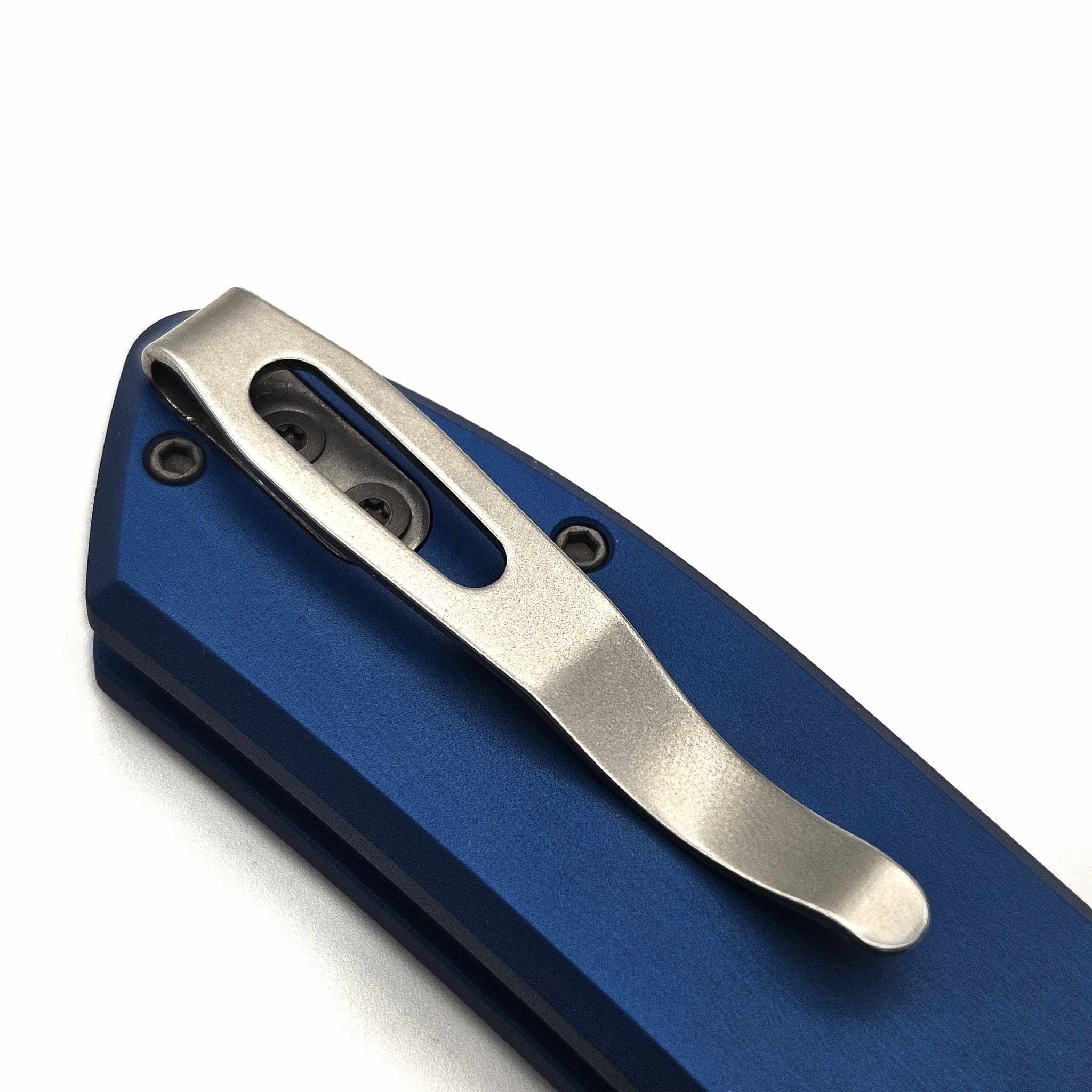 Pro-Tech Knives SBR Short Blade Rockeye Blue Handles, Stonewash