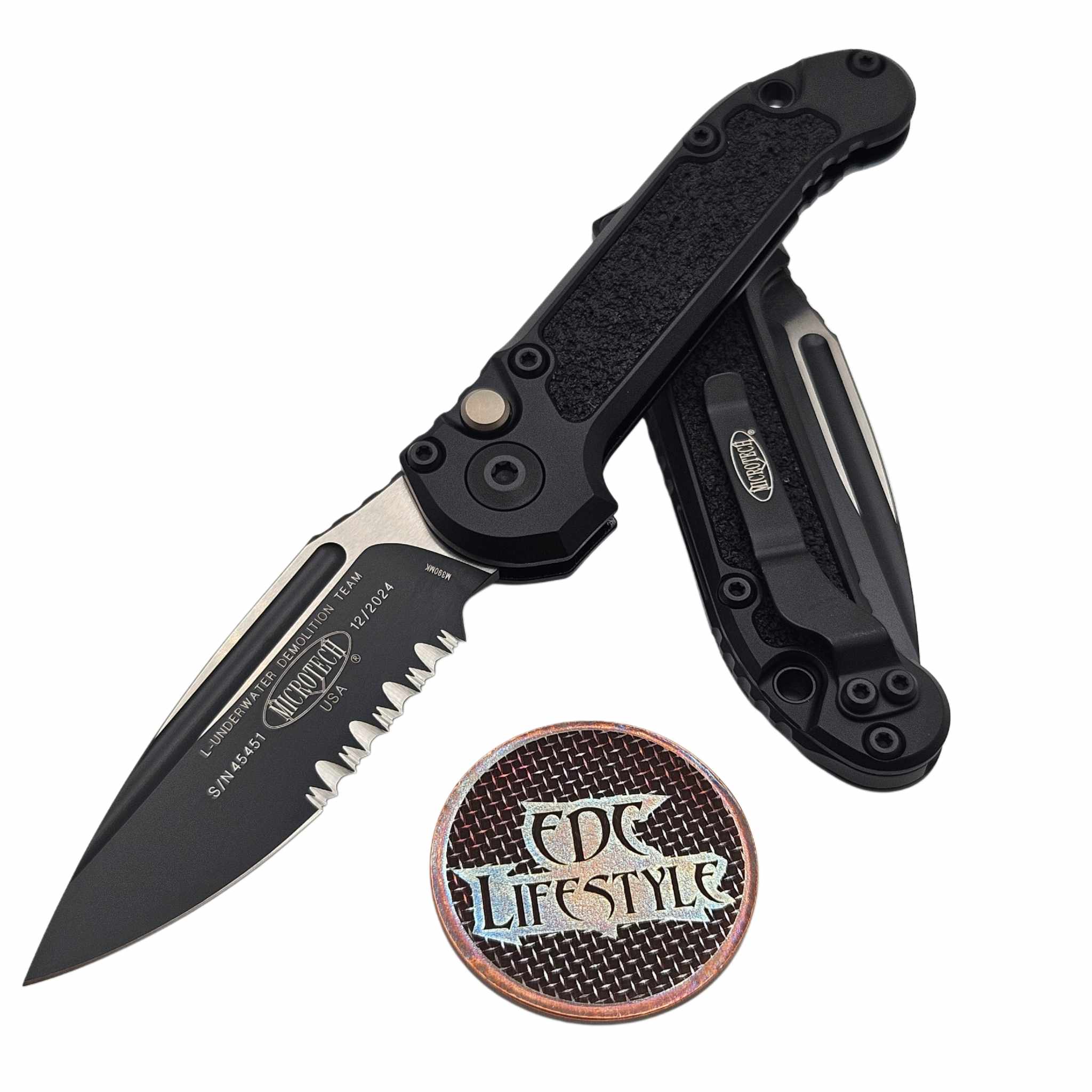 Microtech LUDT S/E Generation III 1135-2T Black Tactical Partial