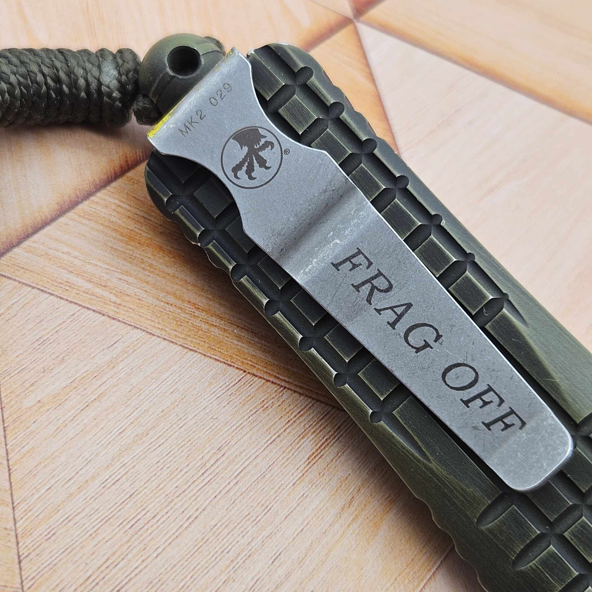 Microtech Combat Troodon Frag Off 142-DR12APFOGG Double Reverse