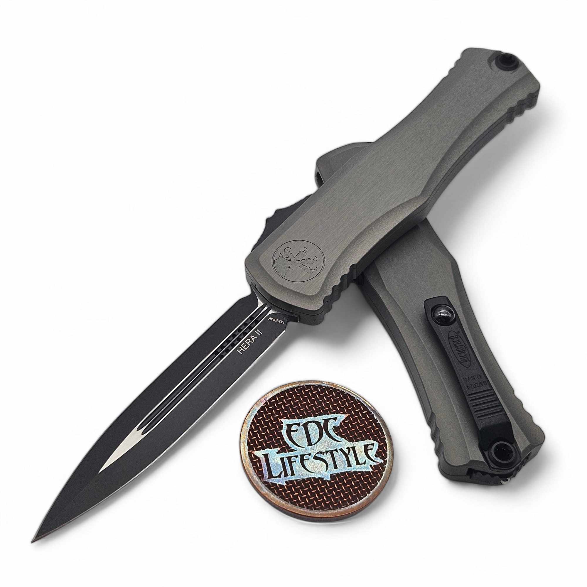 ◇Hera Microtech 1702-1NC Hera II Double Edge Black Standard Natural Clear