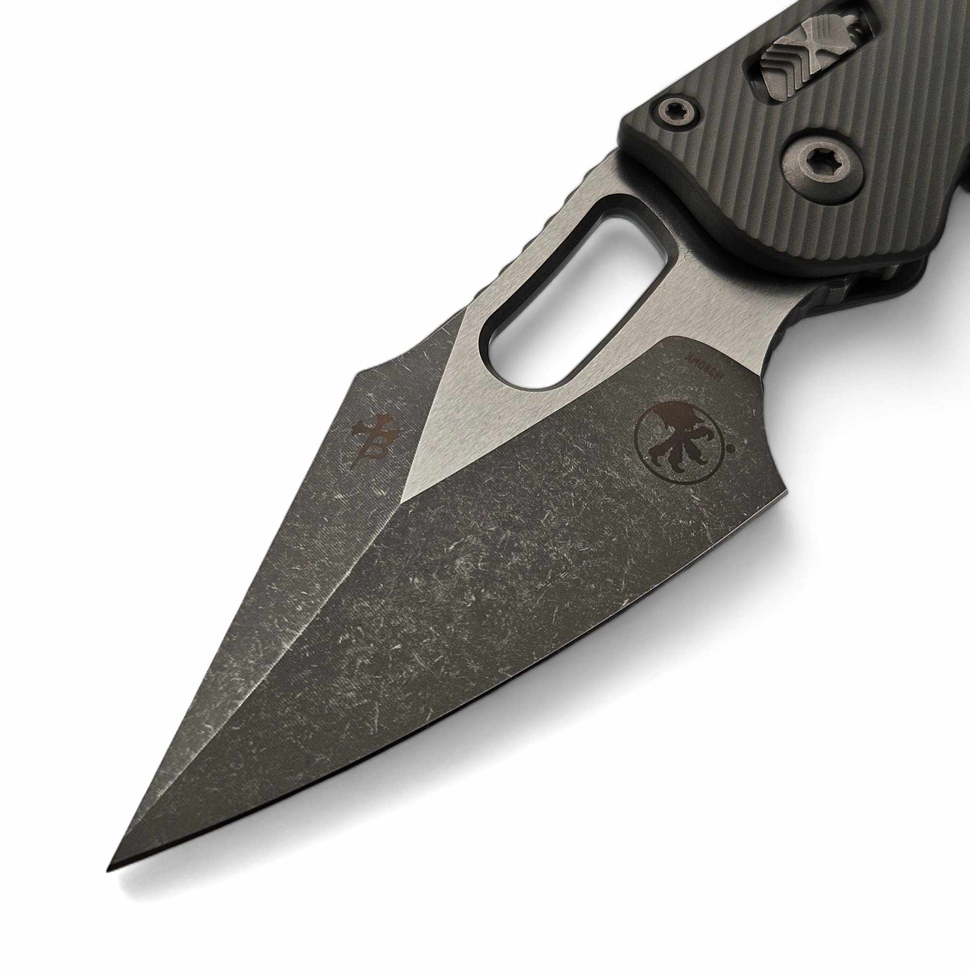Microtech Stitch Ram-Lok 169RL-10APFLNC Fluted Natural Clear