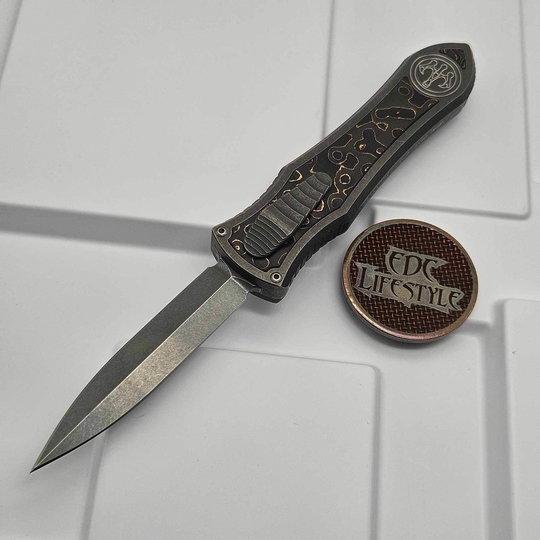 FIXx Hawk Deadlock Model C Titanium Handles Carbon Fiber Inlay w