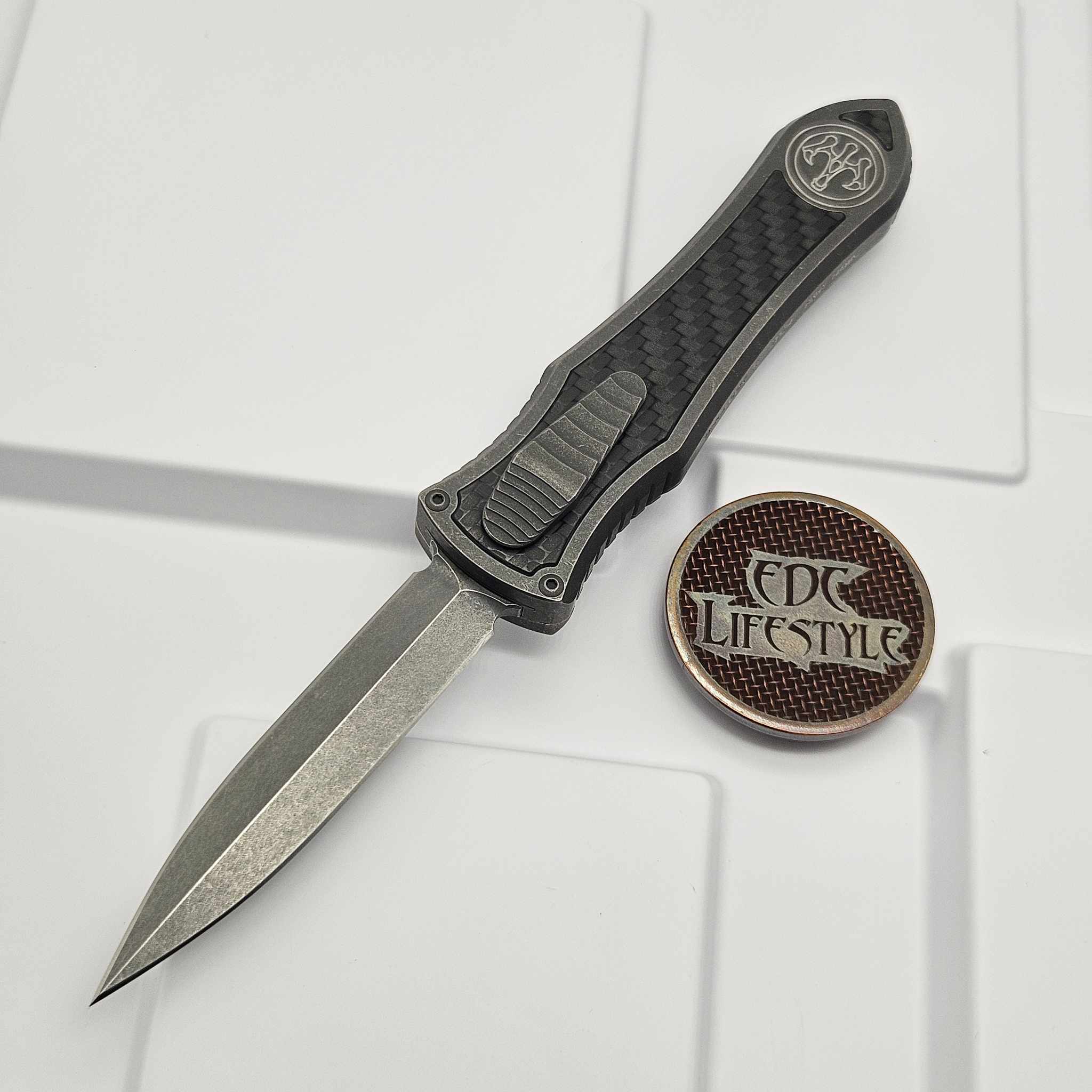 FIXx Hawk Deadlock Model C Titanium Handles Carbon Fiber Inlay w