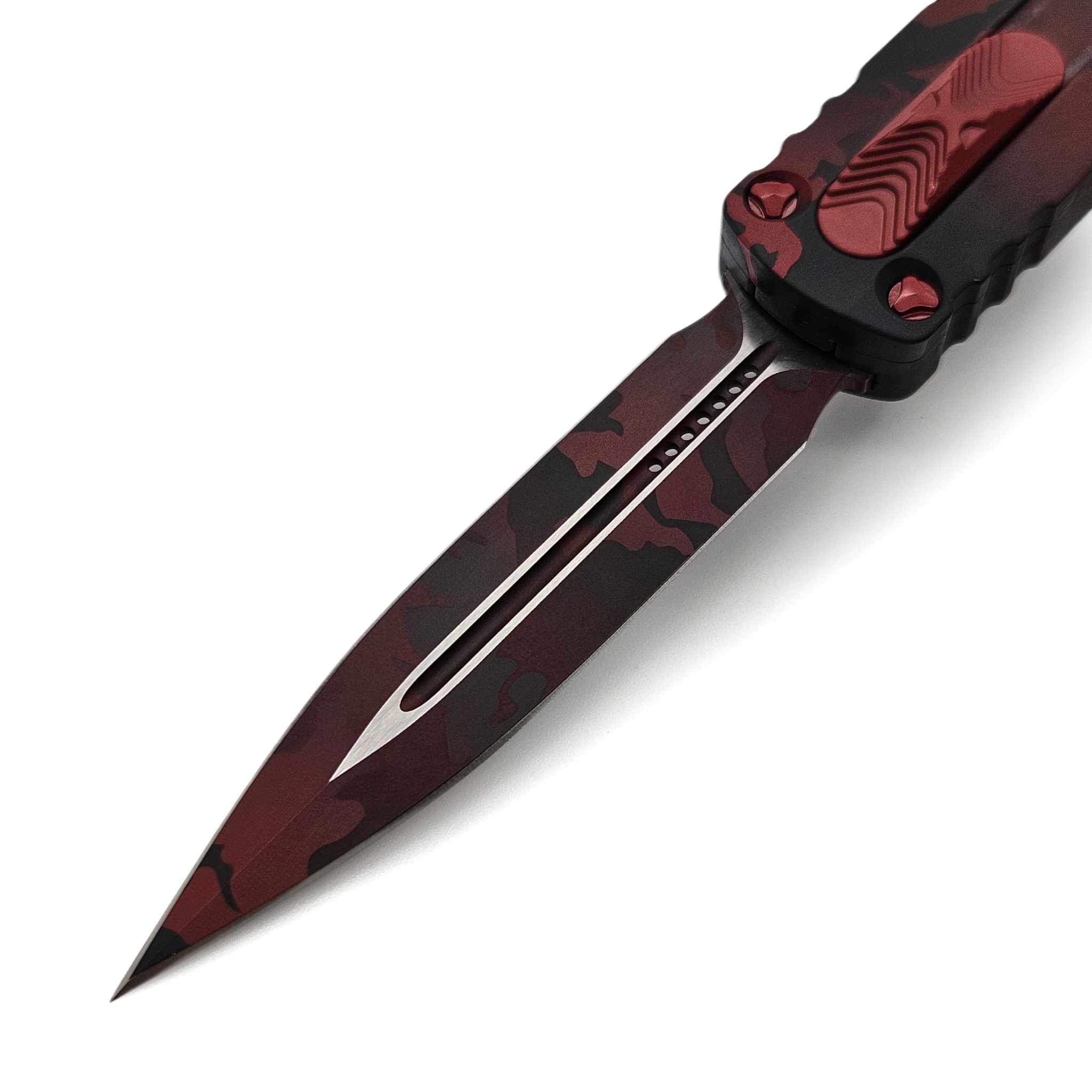 Microtech 225-1RCS Red Camo Dirac Double Edge