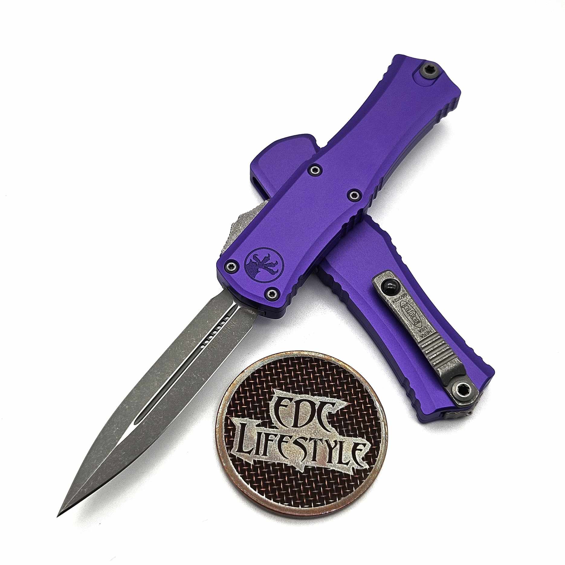 Microtech Hera II Mini D/E Purple 2.95