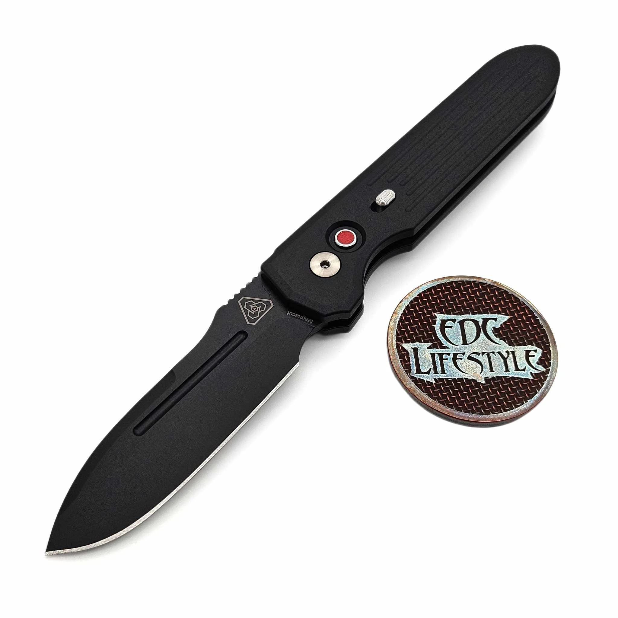 Pro-Tech Knives Prometheus Design Werx Auto Invictus Black handle