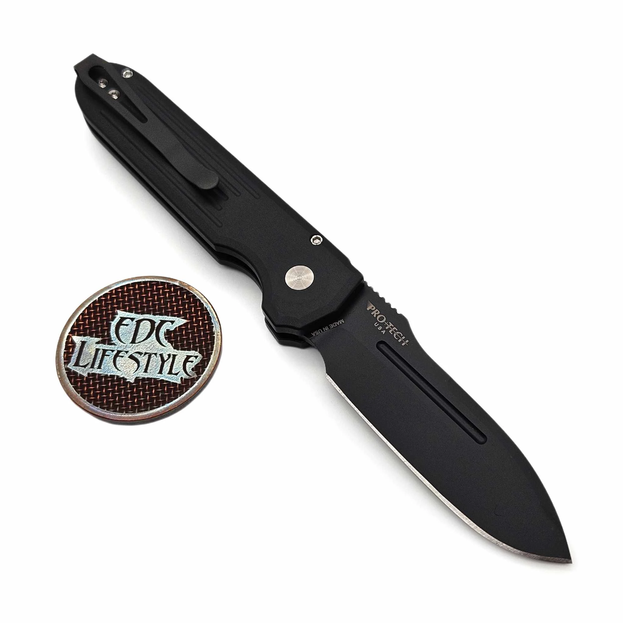 Pro-Tech Knives Prometheus Design Werx Auto Invictus Black handle