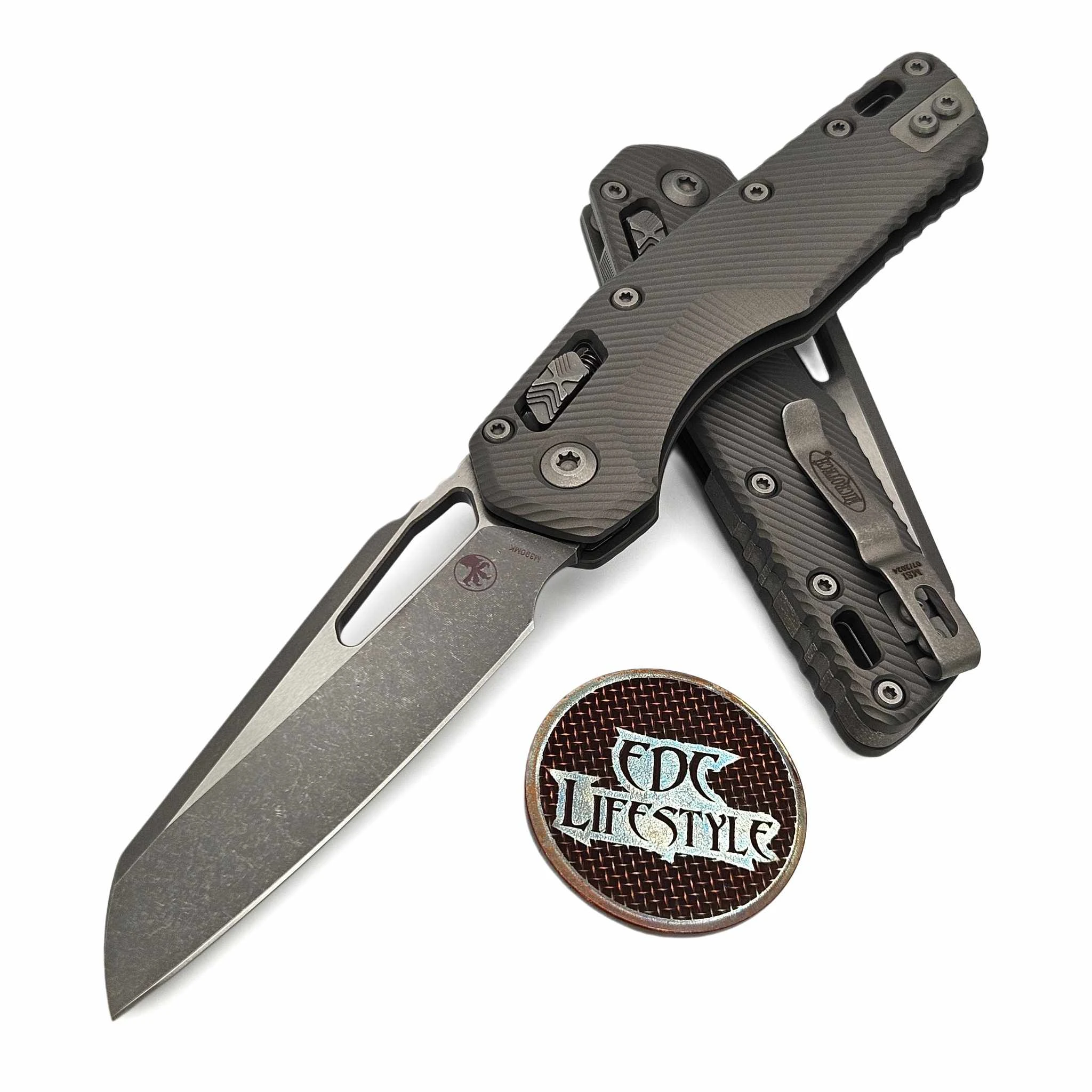 Microtech MSI Ram-Lok Natural Clear Fluted Aluminum 3.85