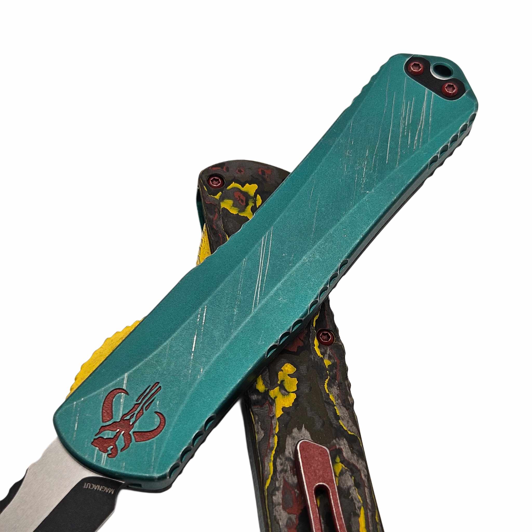 Heretic Manticore X Bounty Hunter Tanto Battle Black Deep Engraved
