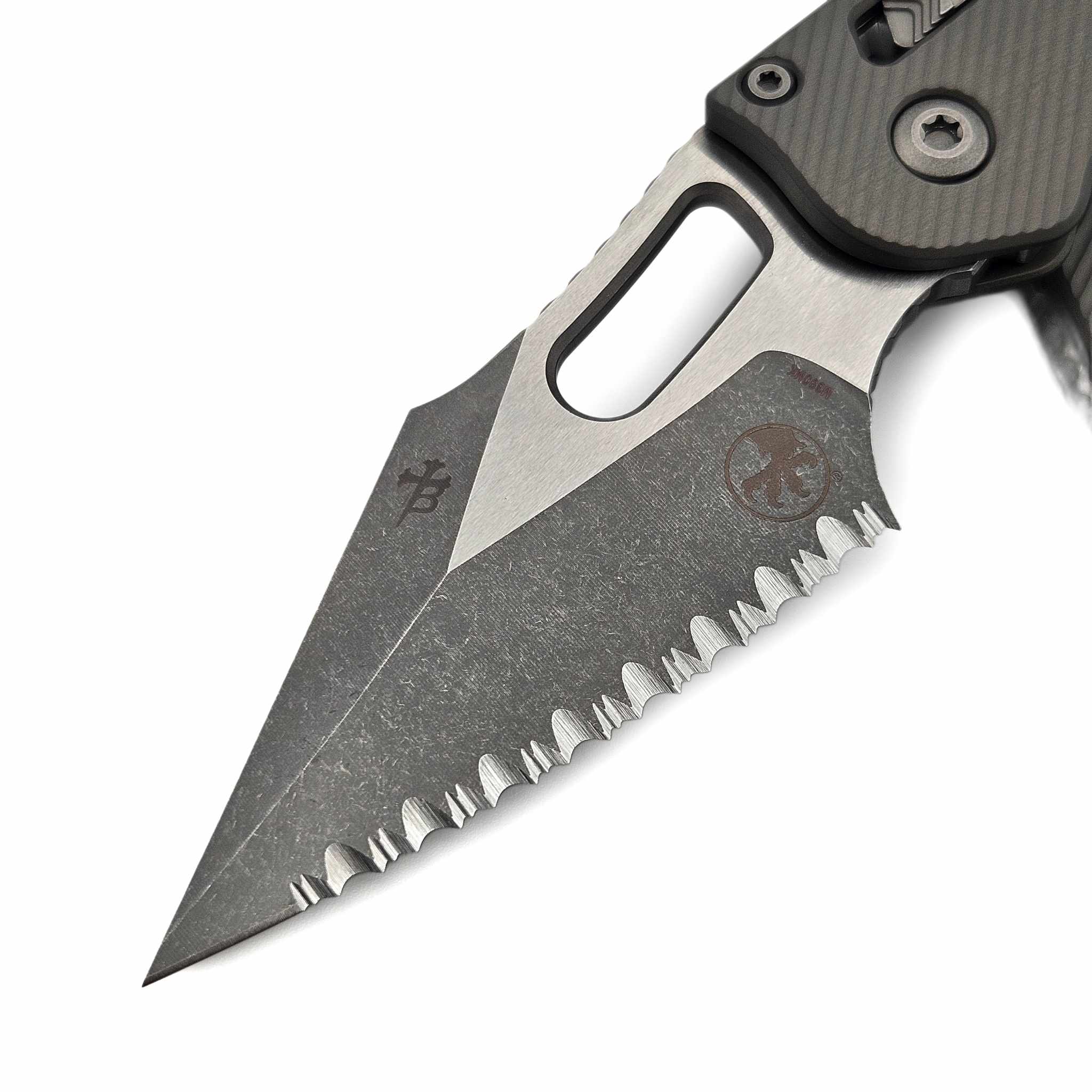 Microtech Stitch Ram-Lok 169RL-12APFLNC Natural Clear Fluted
