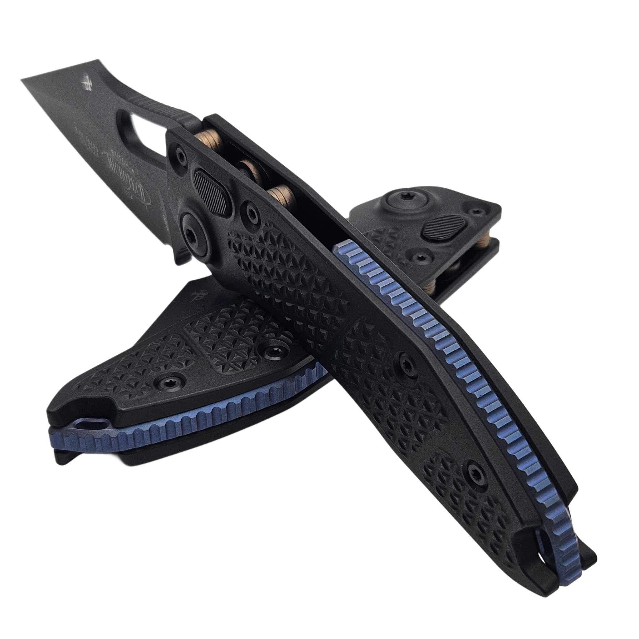 Microtech Stitch Auto S/E Blue Ti Backspacer 3.75