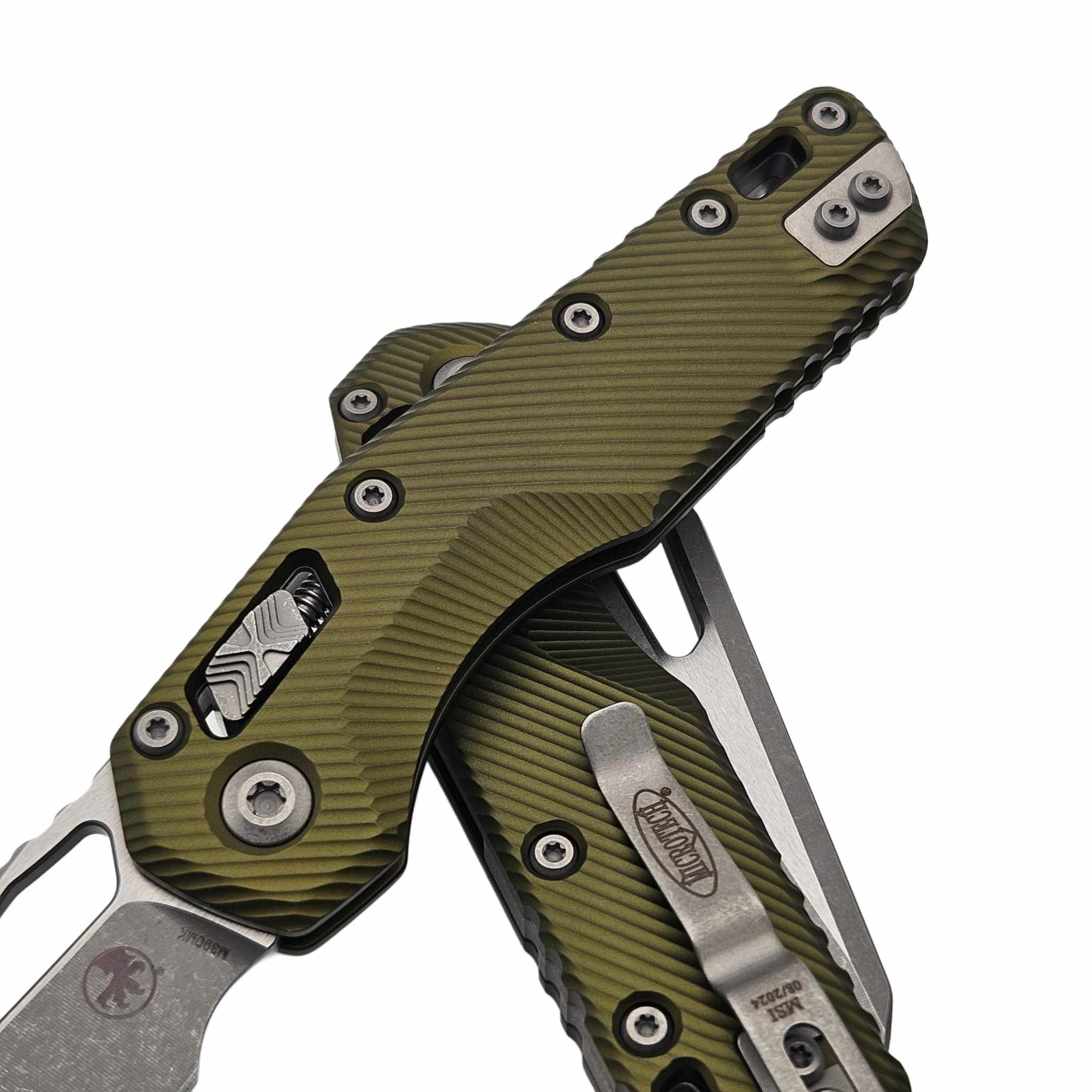 Microtech MSI Ram-Lok OD Green Fluted Aluminum 3.85