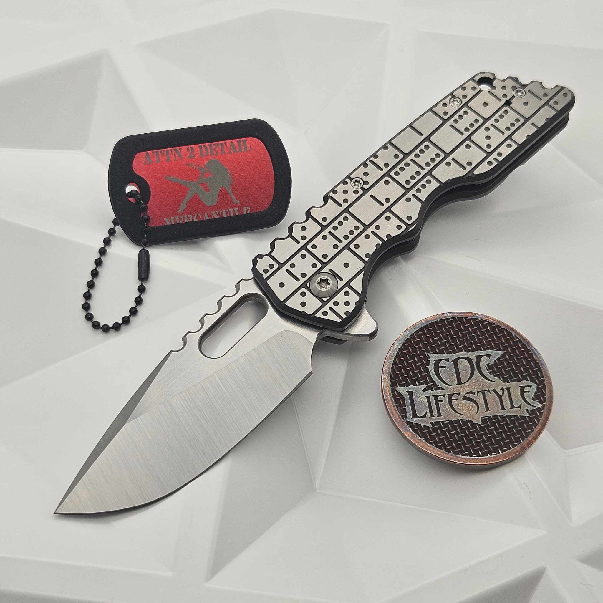 Attn 2 Detail Mk2 Medium Satin Magnacut Drop Point Rising Grind