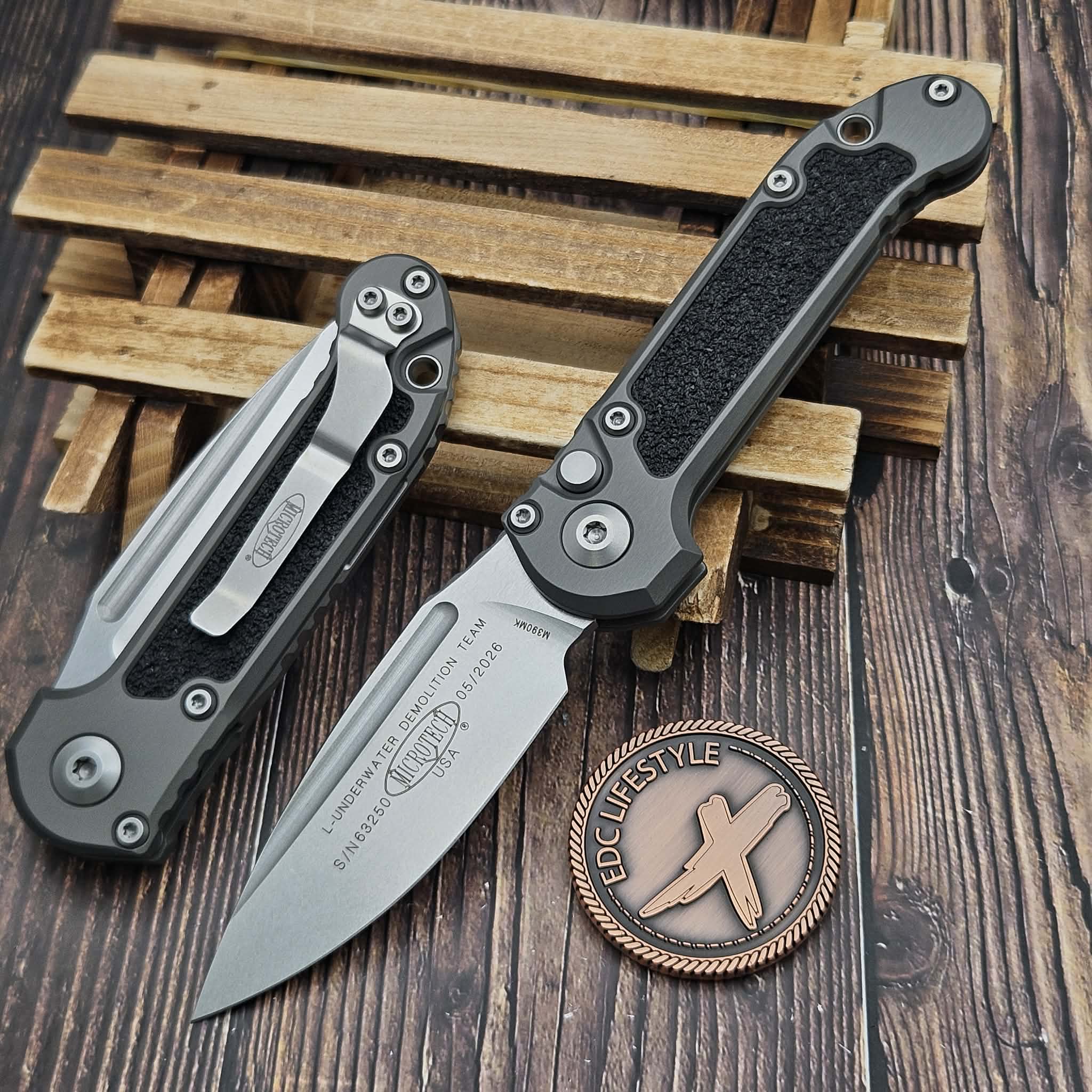 Microtech LUDT Natural Clear S/E Gen III 1135-10NC Stonewash