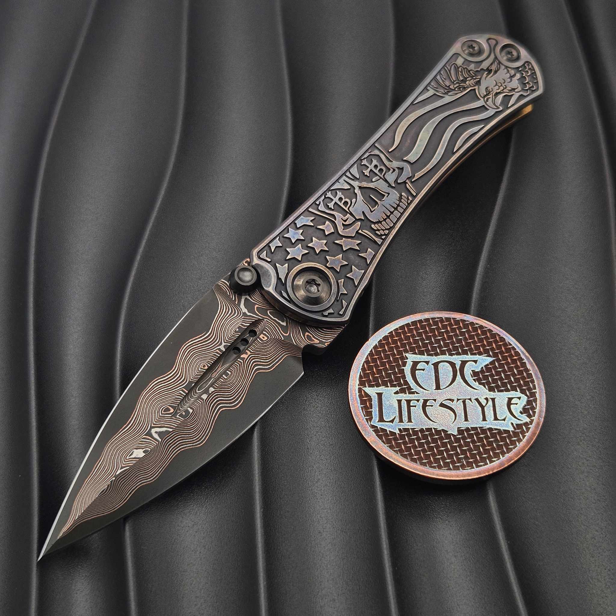 Borka Blades/Marfione Custom SB Zulu Ti2 Design Patriot TRD Baker