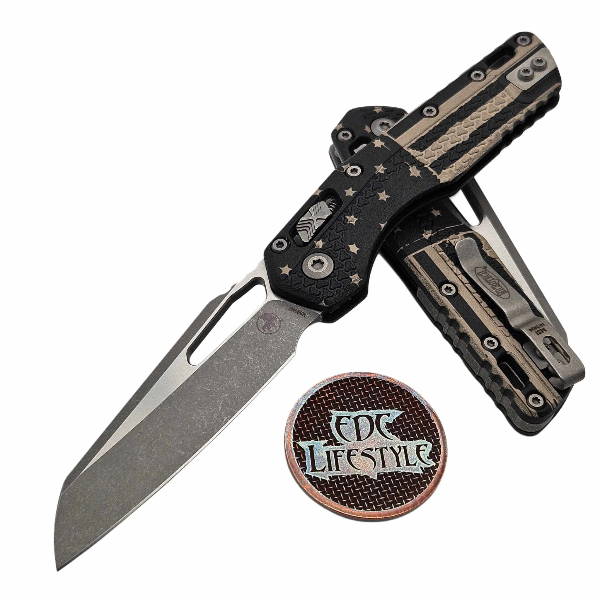 Microtech MSI Ram-Lok Black Flag Tri-Grip Polymer 3.85
