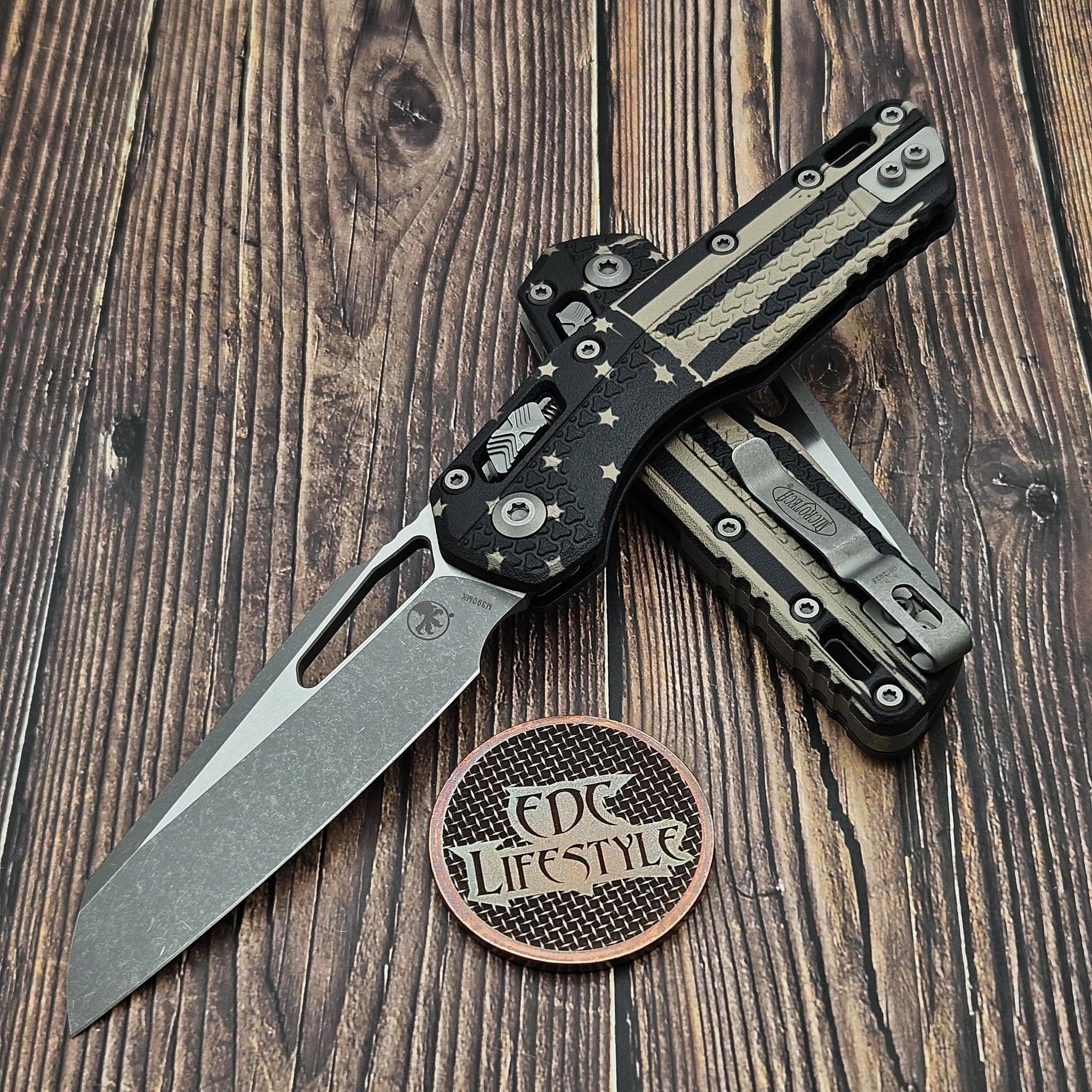 Microtech MSI Ram-Lok S/E Tri-Grip Polymer Black Apocalyptic 210T