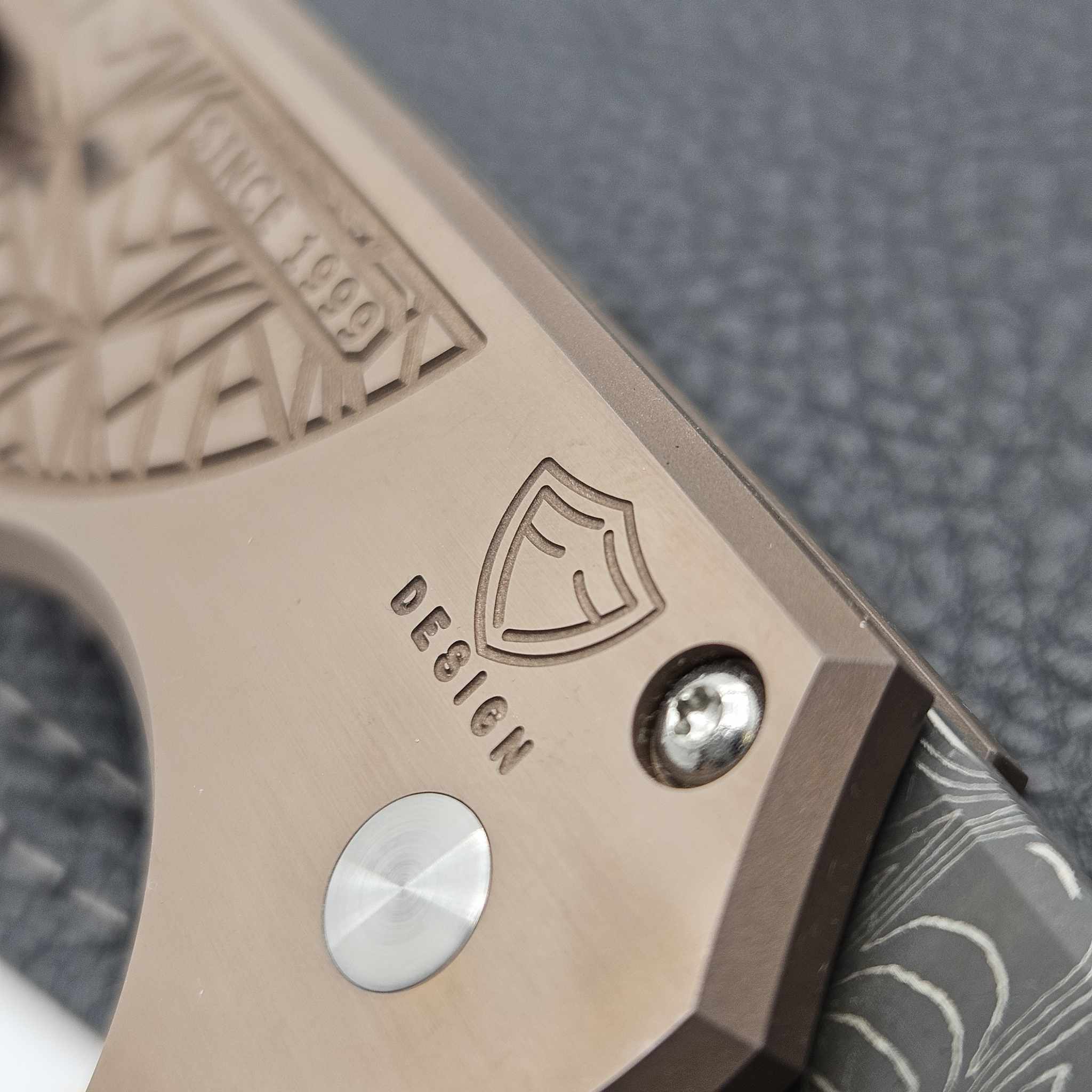 Pro-Tech Knives Enthusiasts Mordax Rose Gold 17-4 Stainless Steel