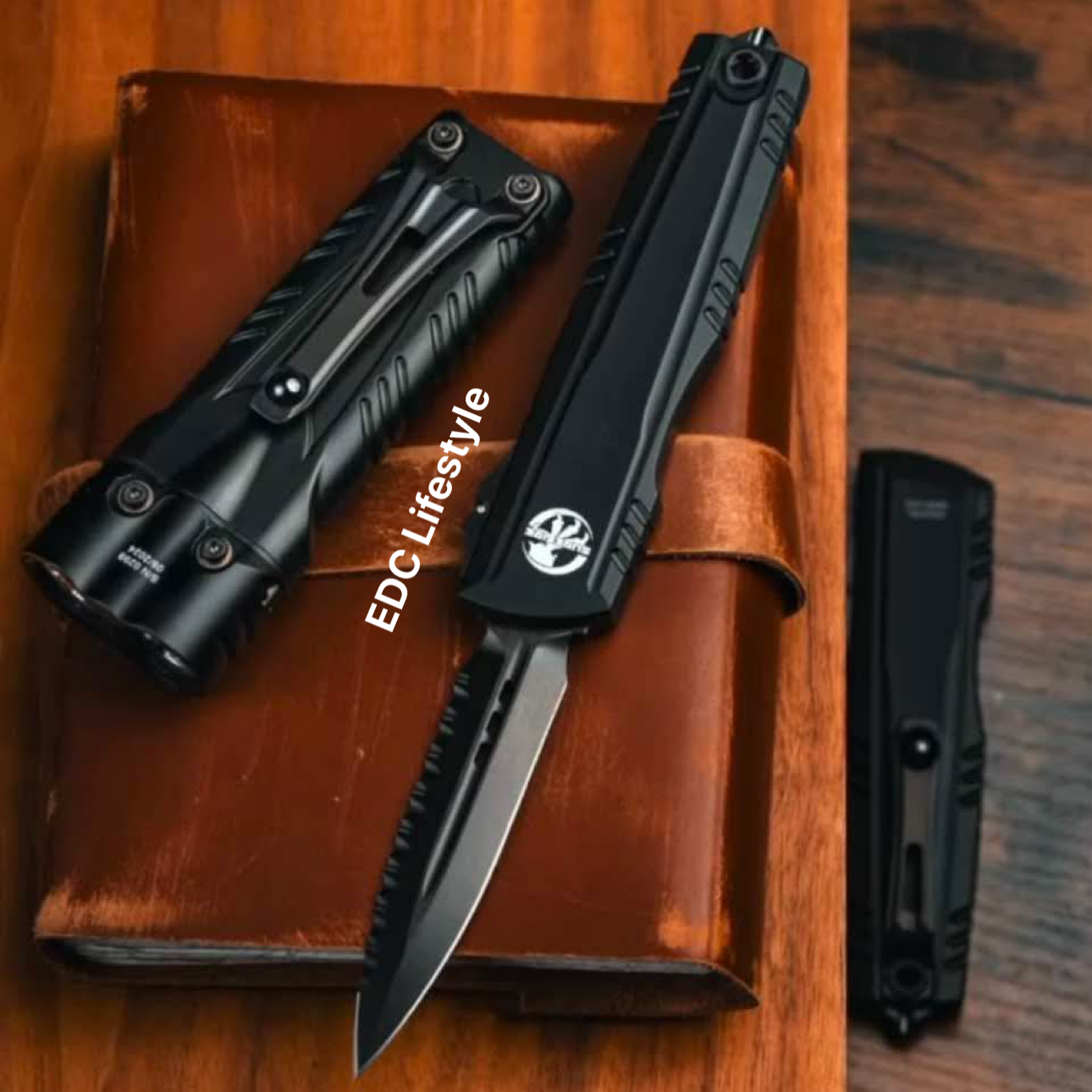 Microtech Knives Surefire DLC Luminary D/E Full Serrated ZBP