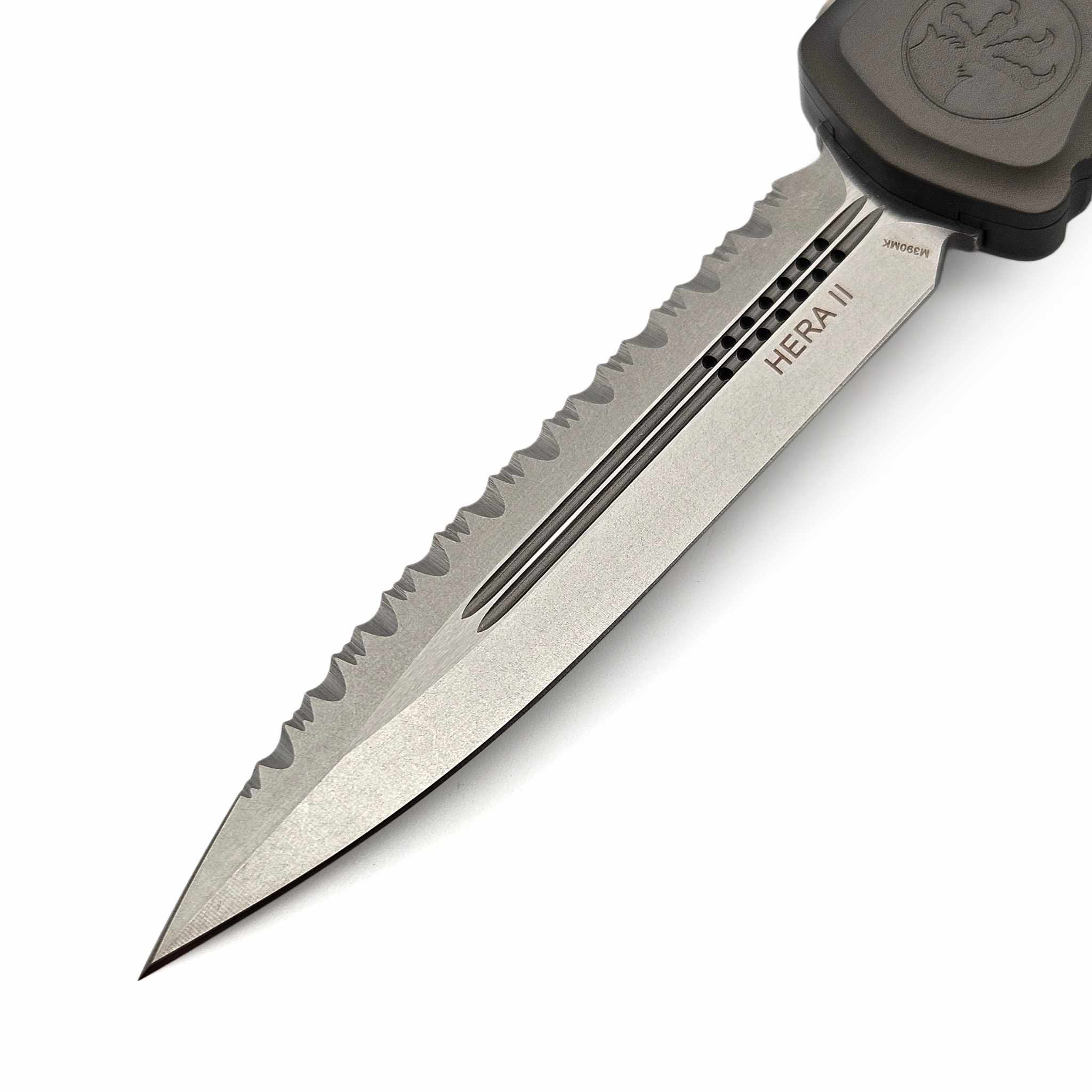 Microtech 1702-12NC Hera II Double Edge Natural Clear Full