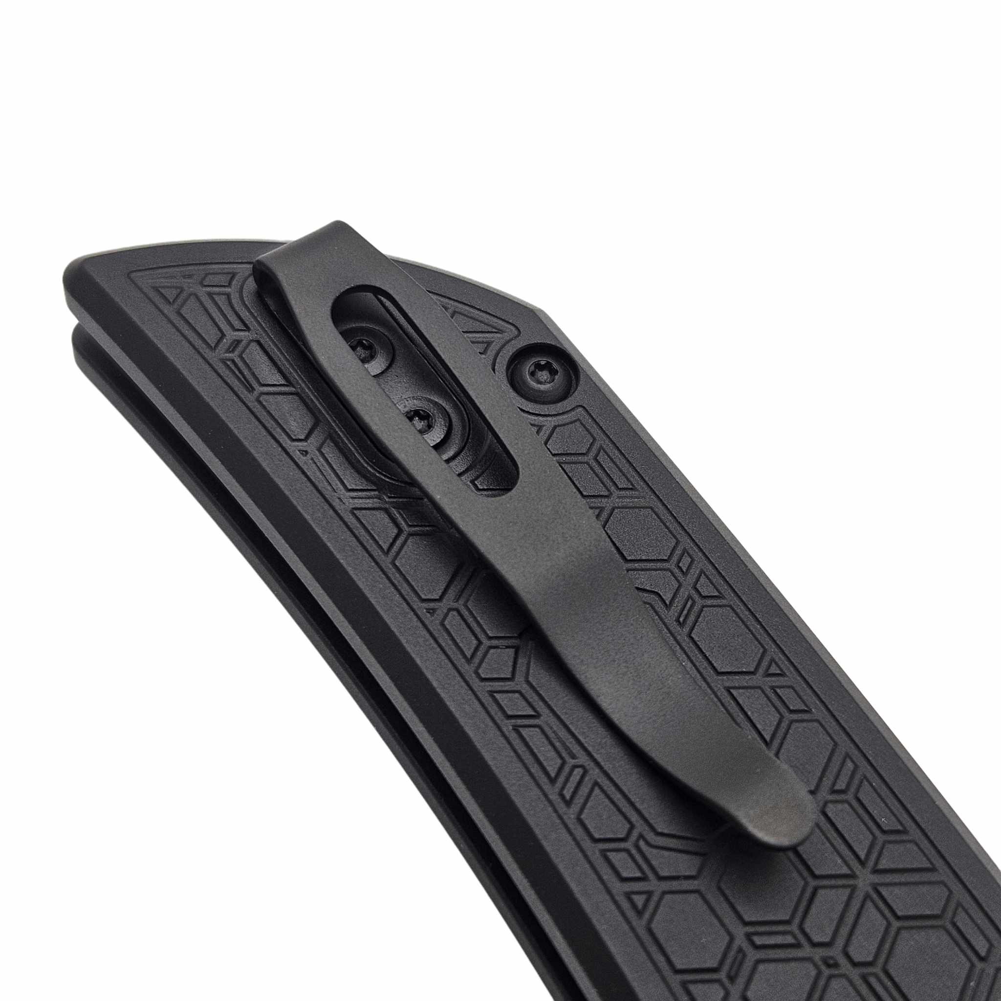 Pro-Tech Knives Mordax Flipper GRIDLOCK Black Handle, 3.5