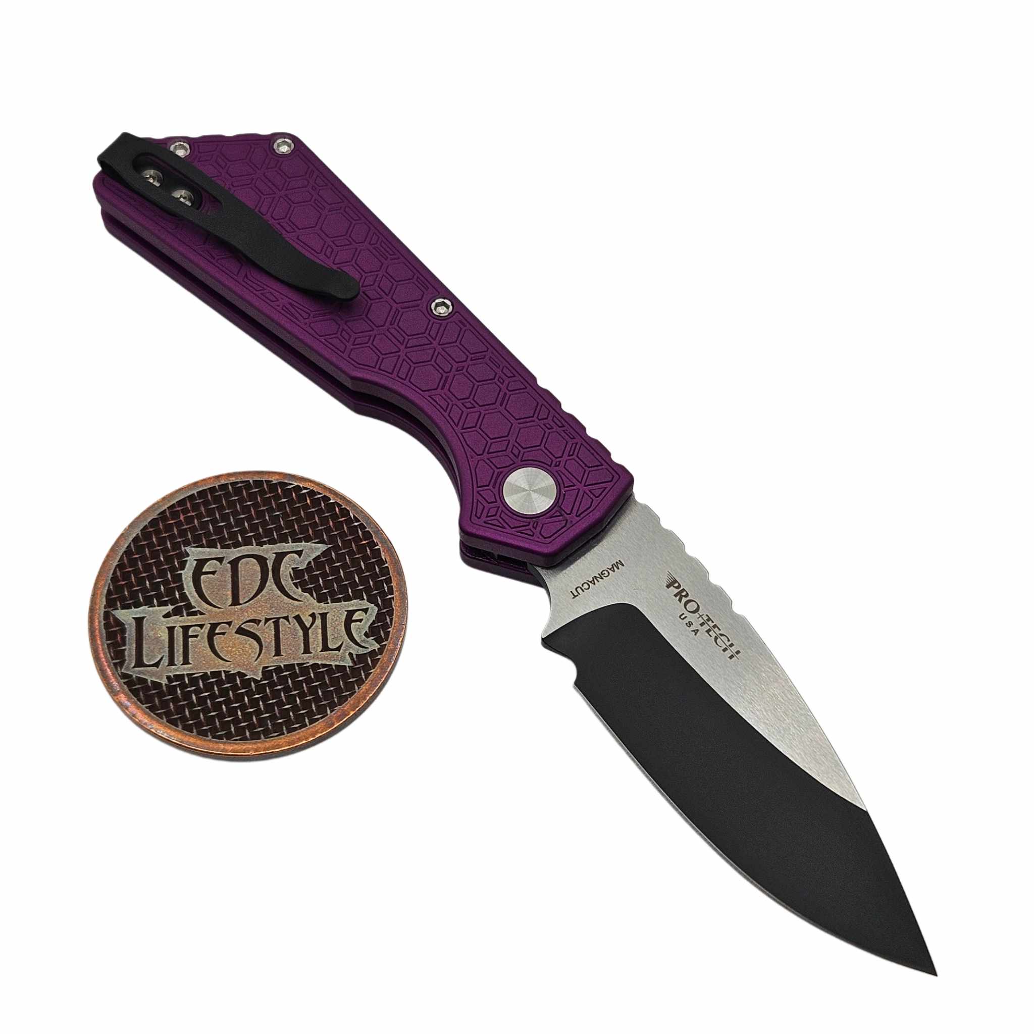 Pro-Tech Knives 2024 Strider PT+ Custom 008 Purple 