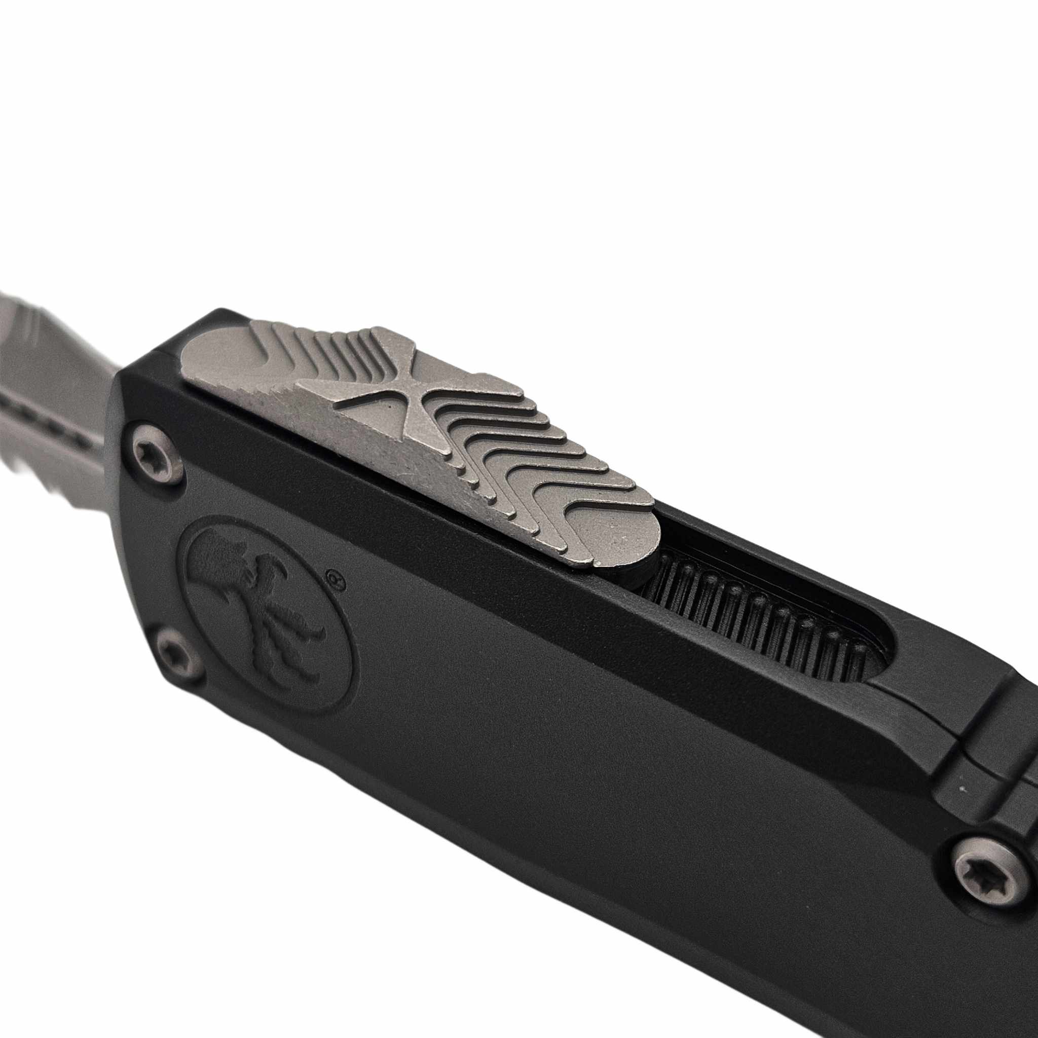 Microtech Ultratech ZBP 1122-11AP Black Double Edge Partial