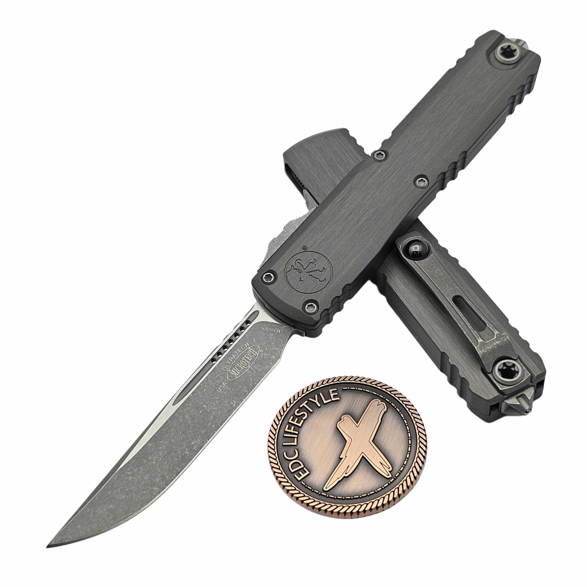 Microtech Ultratech ZBP 1121-10APNC Natural Clear Single Edge 3.5