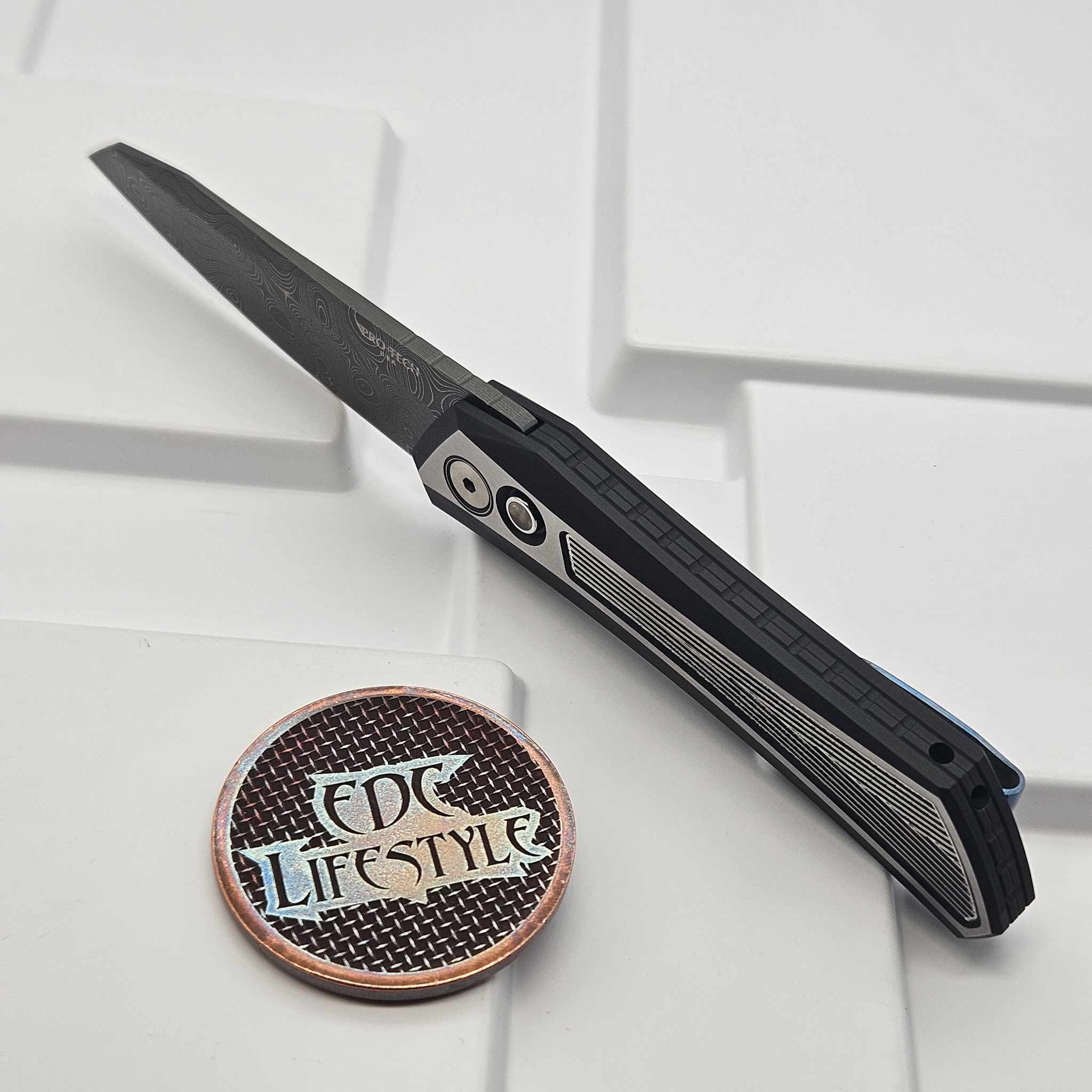 Pro-Tech Knives Dmitry Sinkevich Design Oligarch Auto 2-Tone DLC