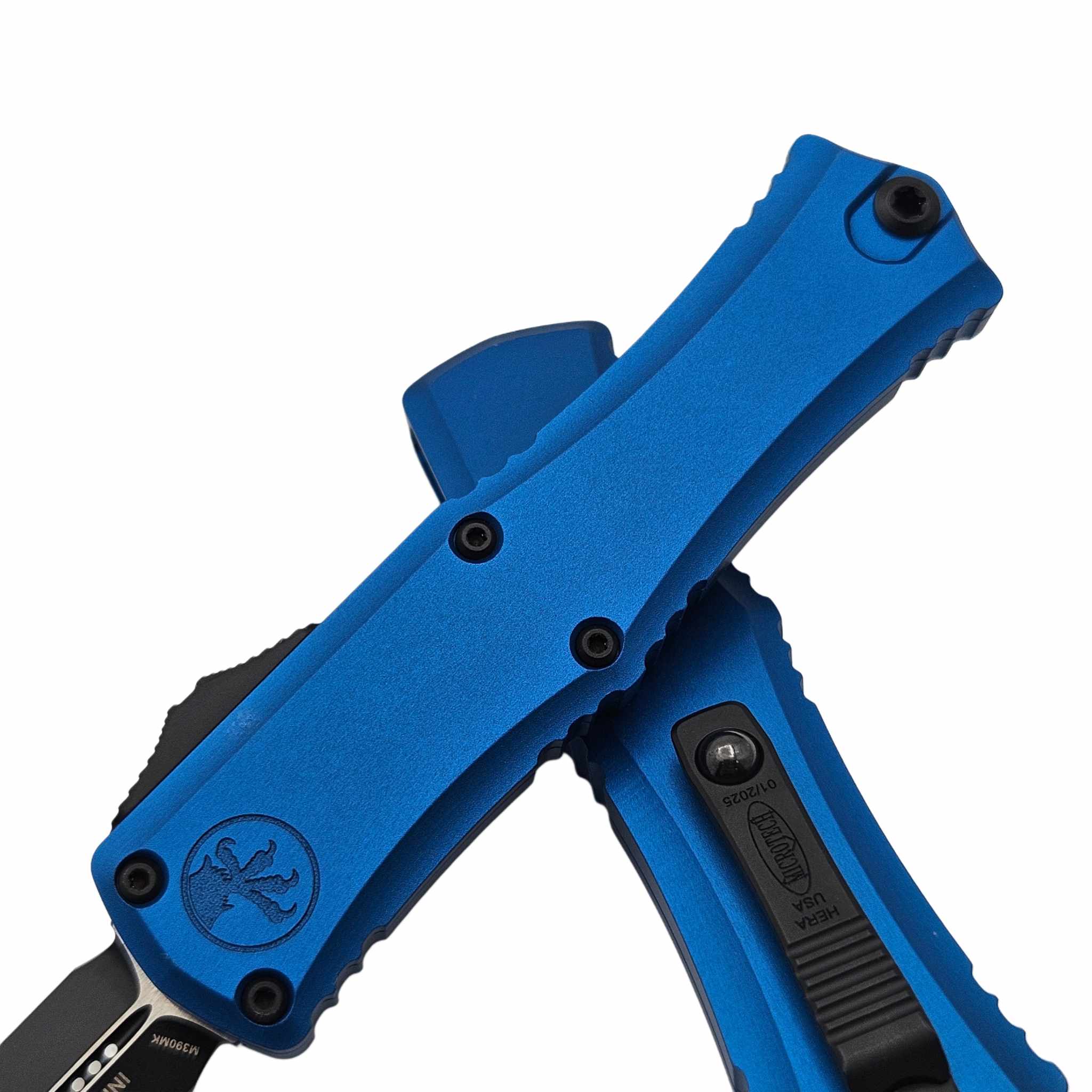 TECH テック MY02 新品 ブルーアルマイト Microtech Cypher II D/E Apocalyptic Marbled Blue 1242-10MBL